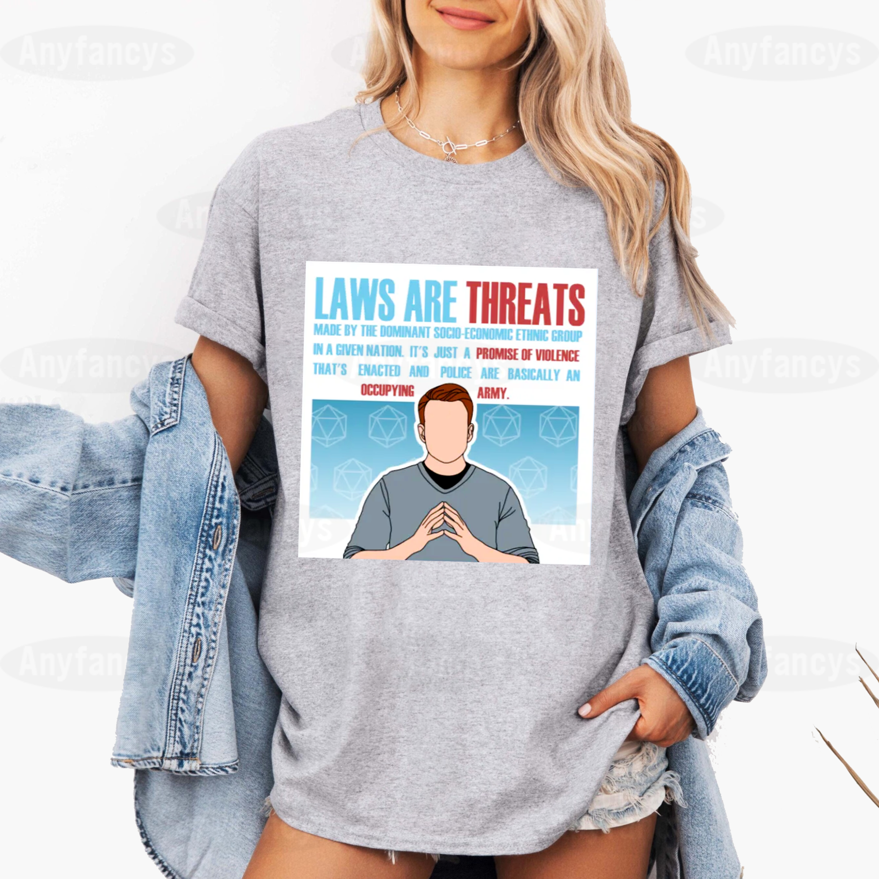 Laws are Threats - Brennan Unisex T-shirt