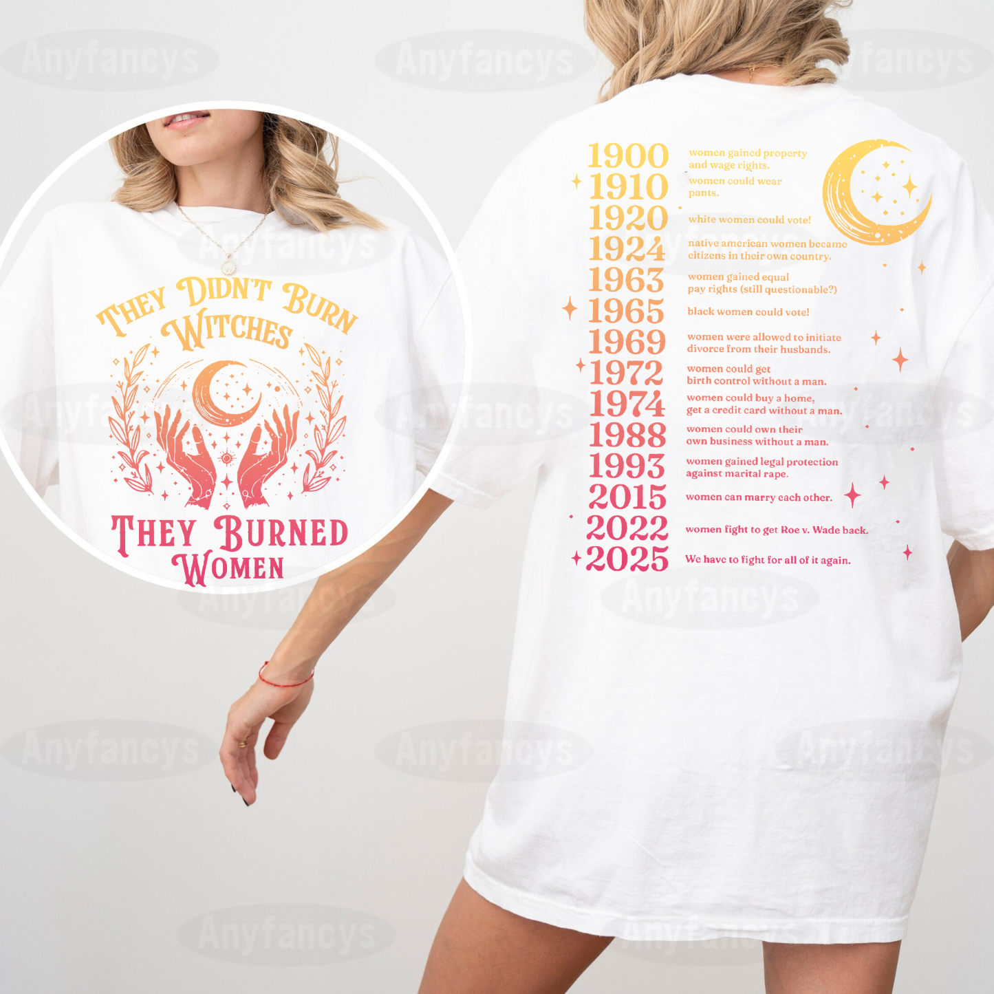 They Didn't Burn Witches They Burned Women Unisex T-shirt