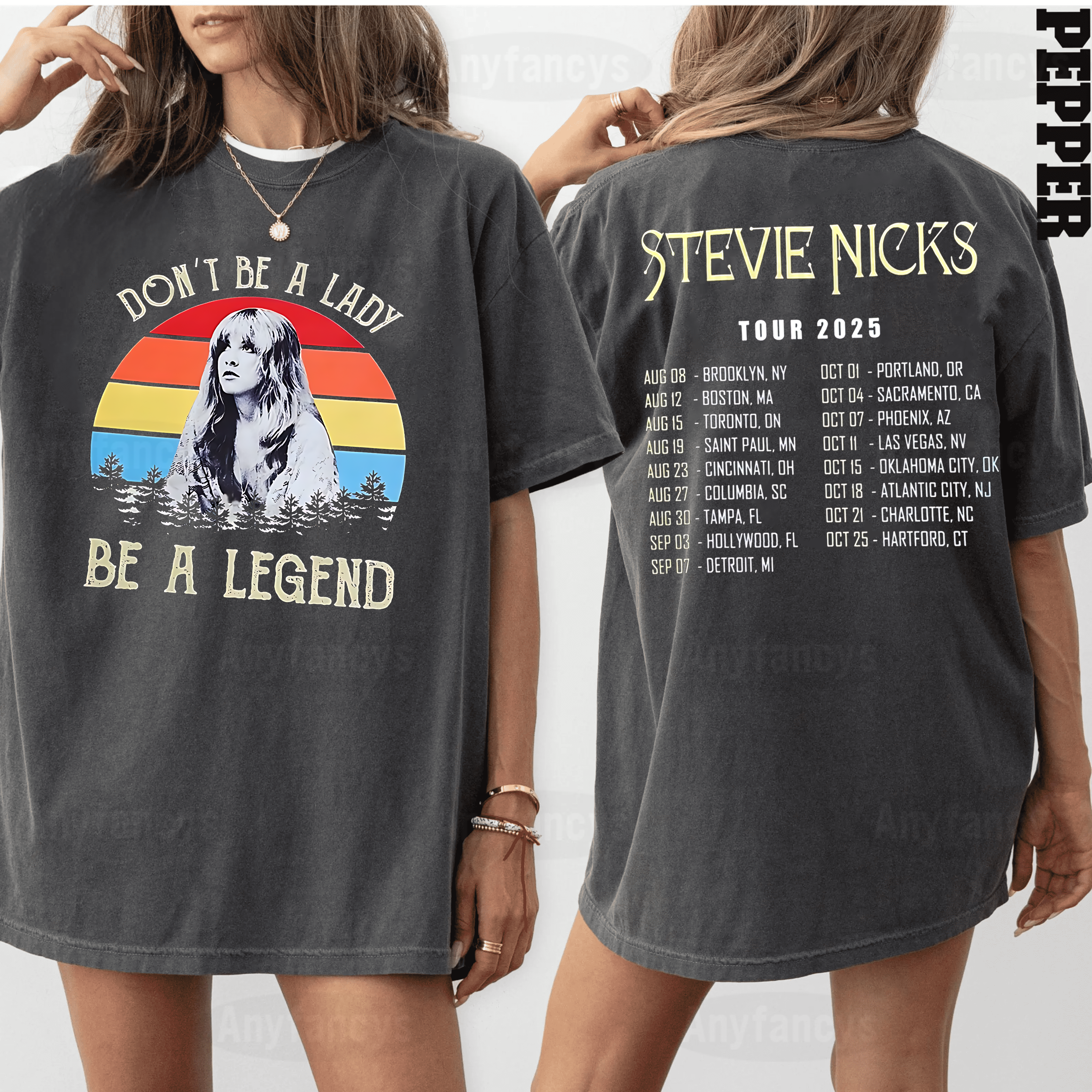 Don't Be A Lady Be A Legend,Stevie Nicks Tour 2025 Unisex T-shirt