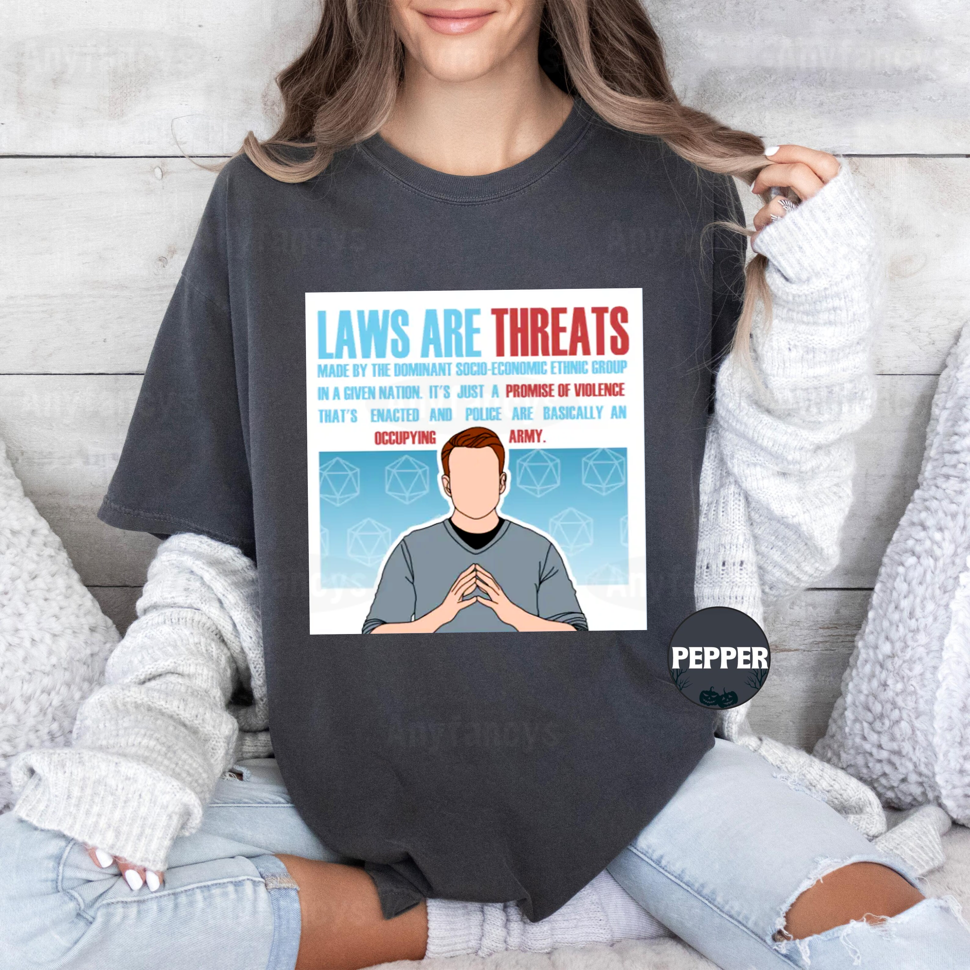 Laws are Threats - Brennan Unisex T-shirt