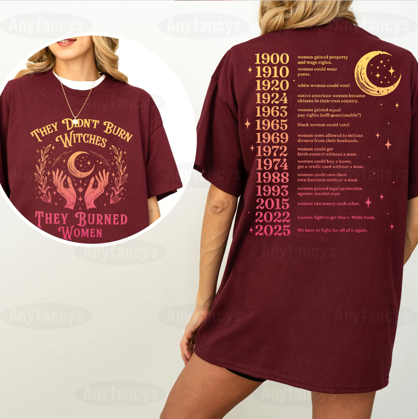 They Didn't Burn Witches They Burned Women Unisex T-shirt