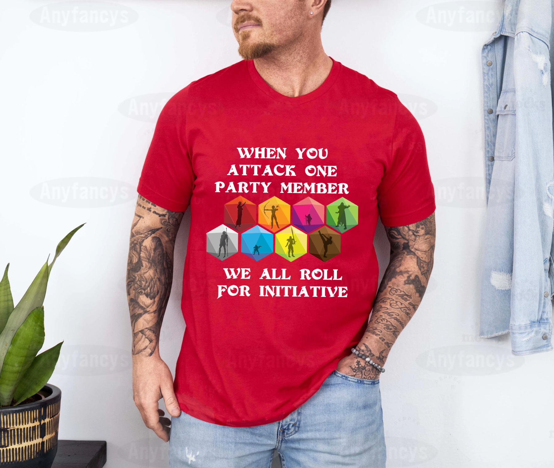 When Someone Attacks One Party Member We All Roll For Initiative Classic Unisex T-shirt/Crewneck/Hoodie