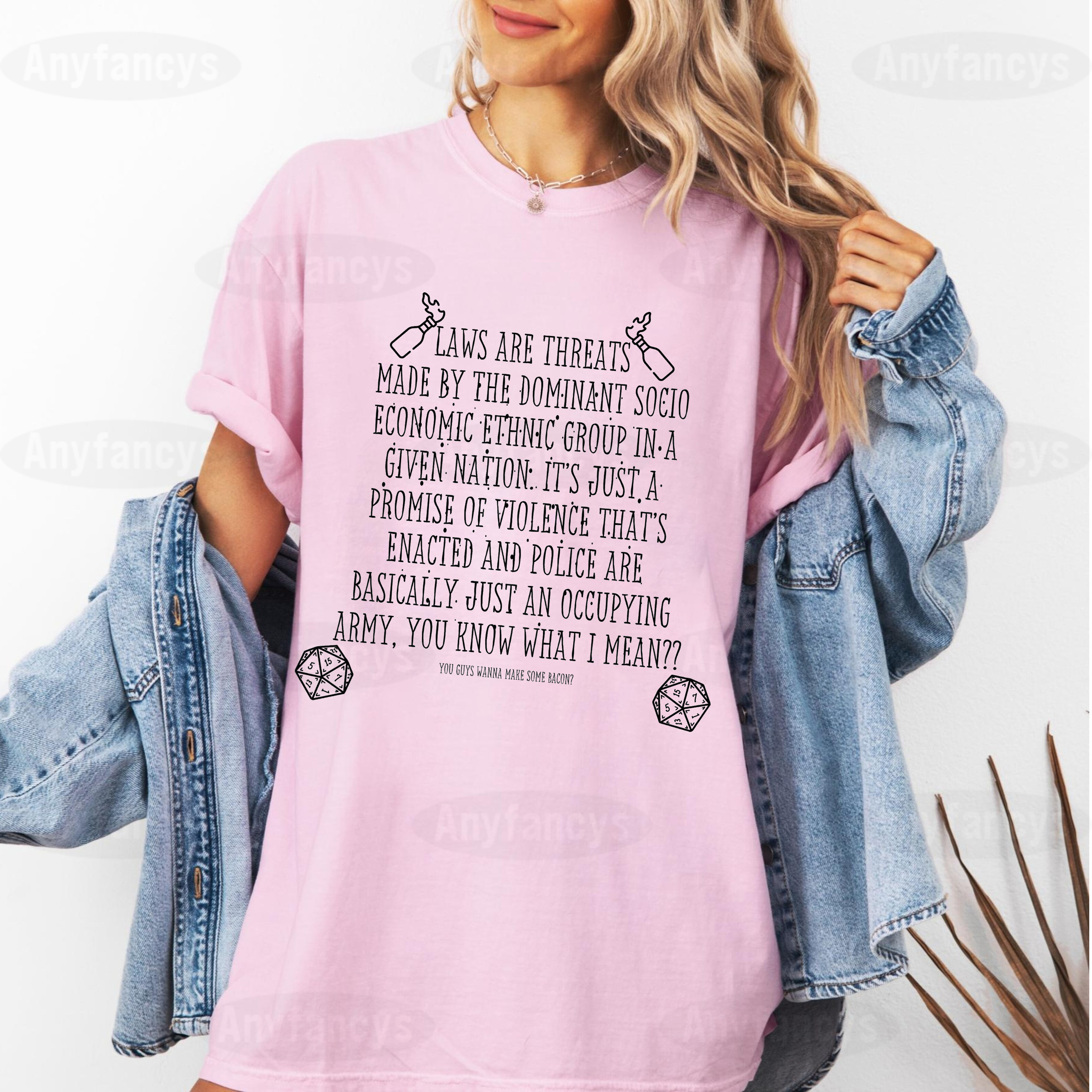 Laws Are Threats Graphic Unisex T-shirt/Crewneck/Hoodie