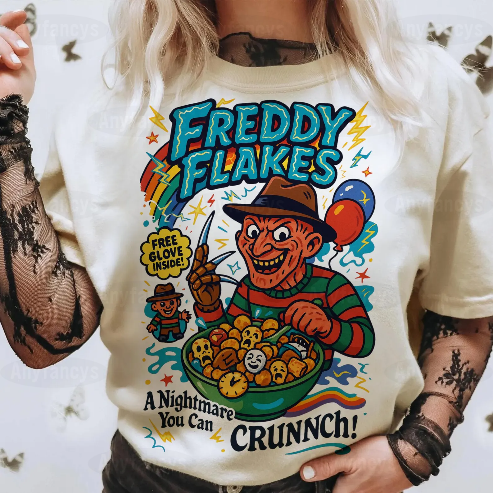 Freddy Flakes Halloween Unisex Shirt/Crewneck/Hoodie