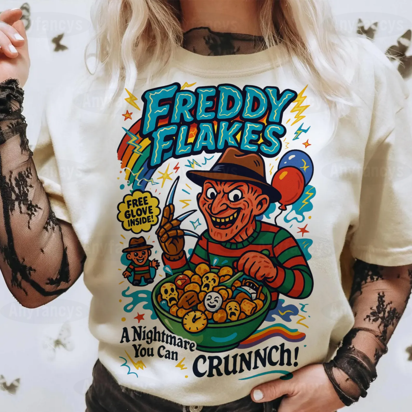 Freddy Flakes Halloween Unisex Shirt/Crewneck/Hoodie