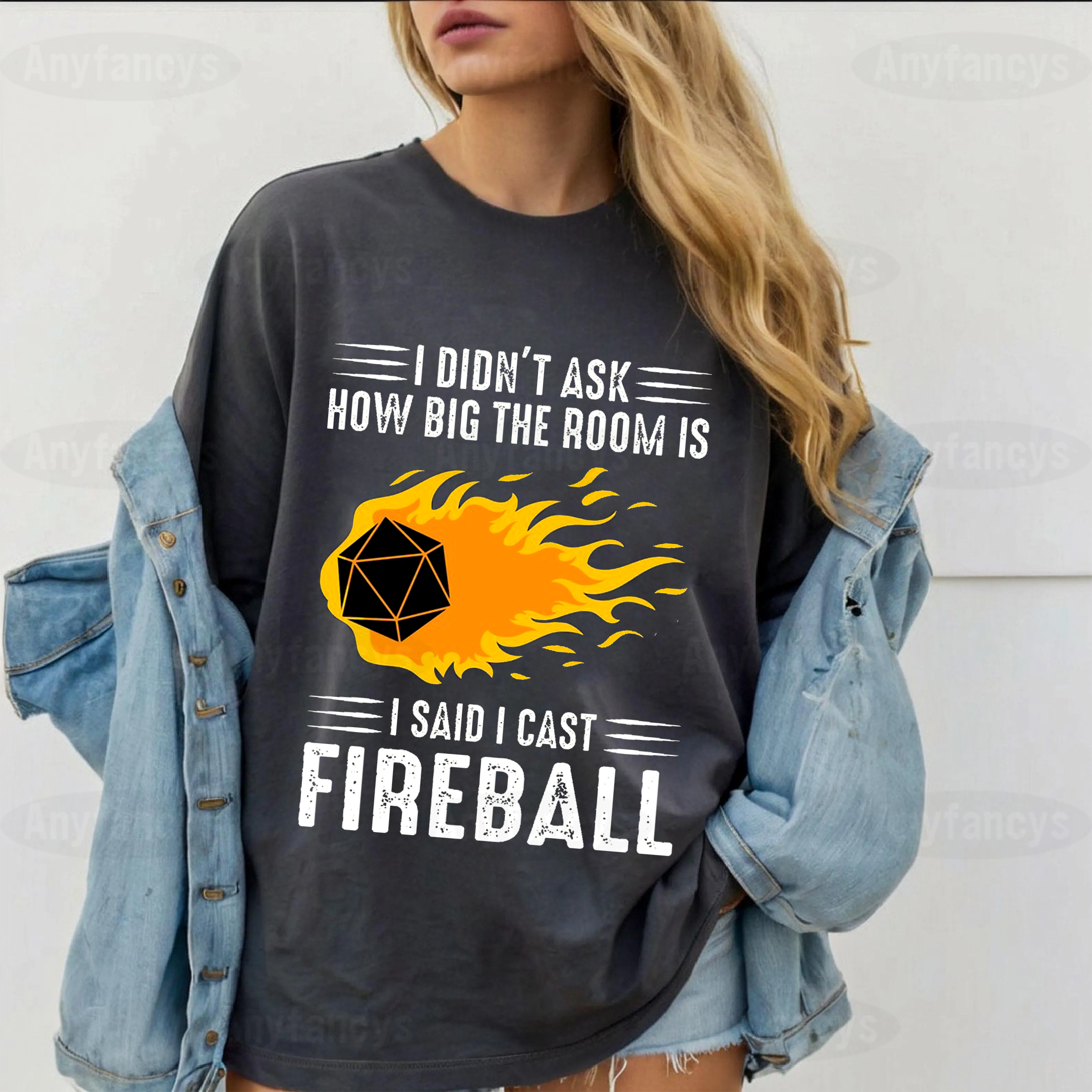 DM I Cast Fireball DND Dragon Dungeon Master Wizard Unisex T-shirt