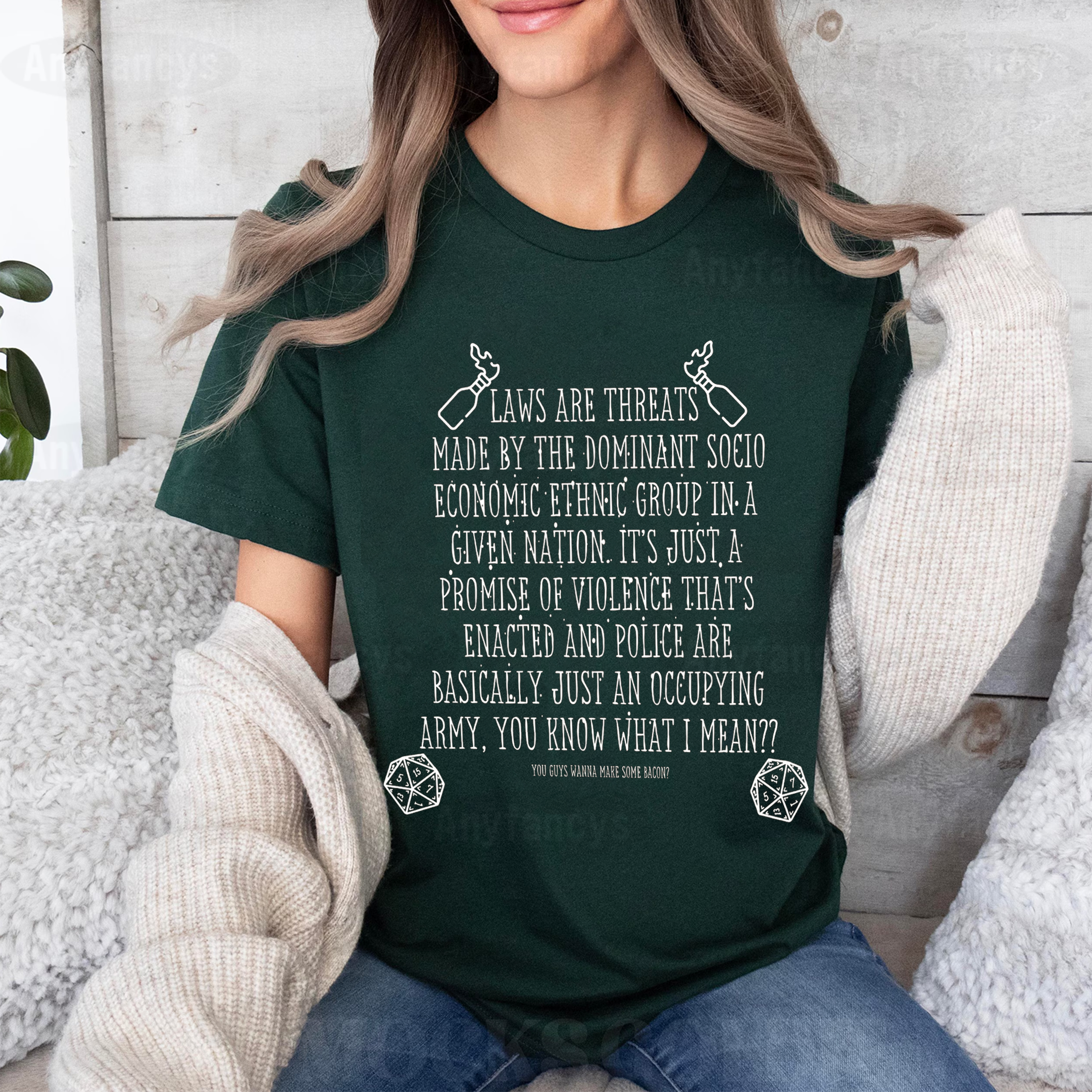 Laws Are Threats Graphic Unisex T-shirt/Crewneck/Hoodie