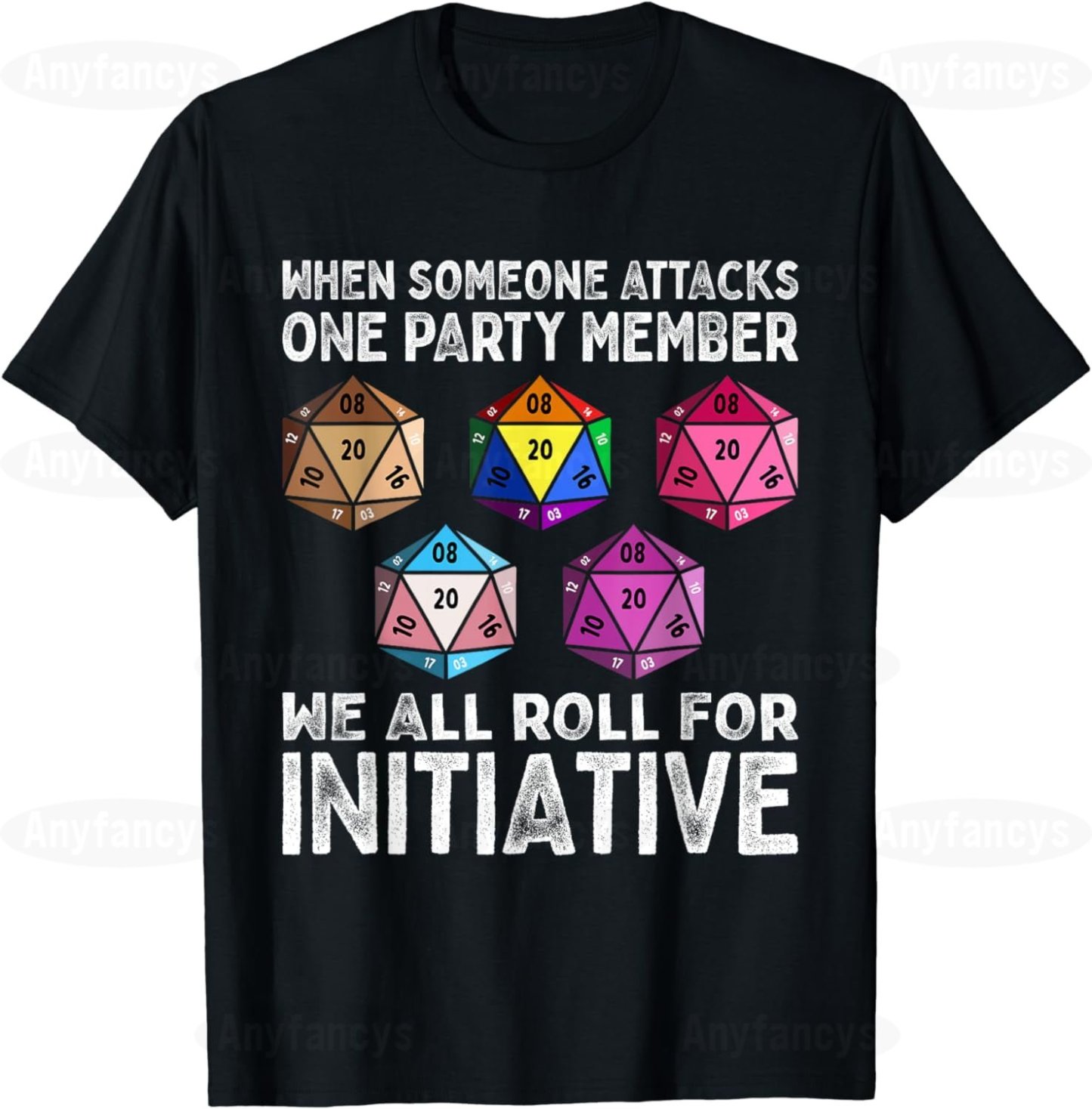 When Someone Attacks One Party Member D20 Dice LGBTQ Ally  T-shirt/Crewneck/Hoodie