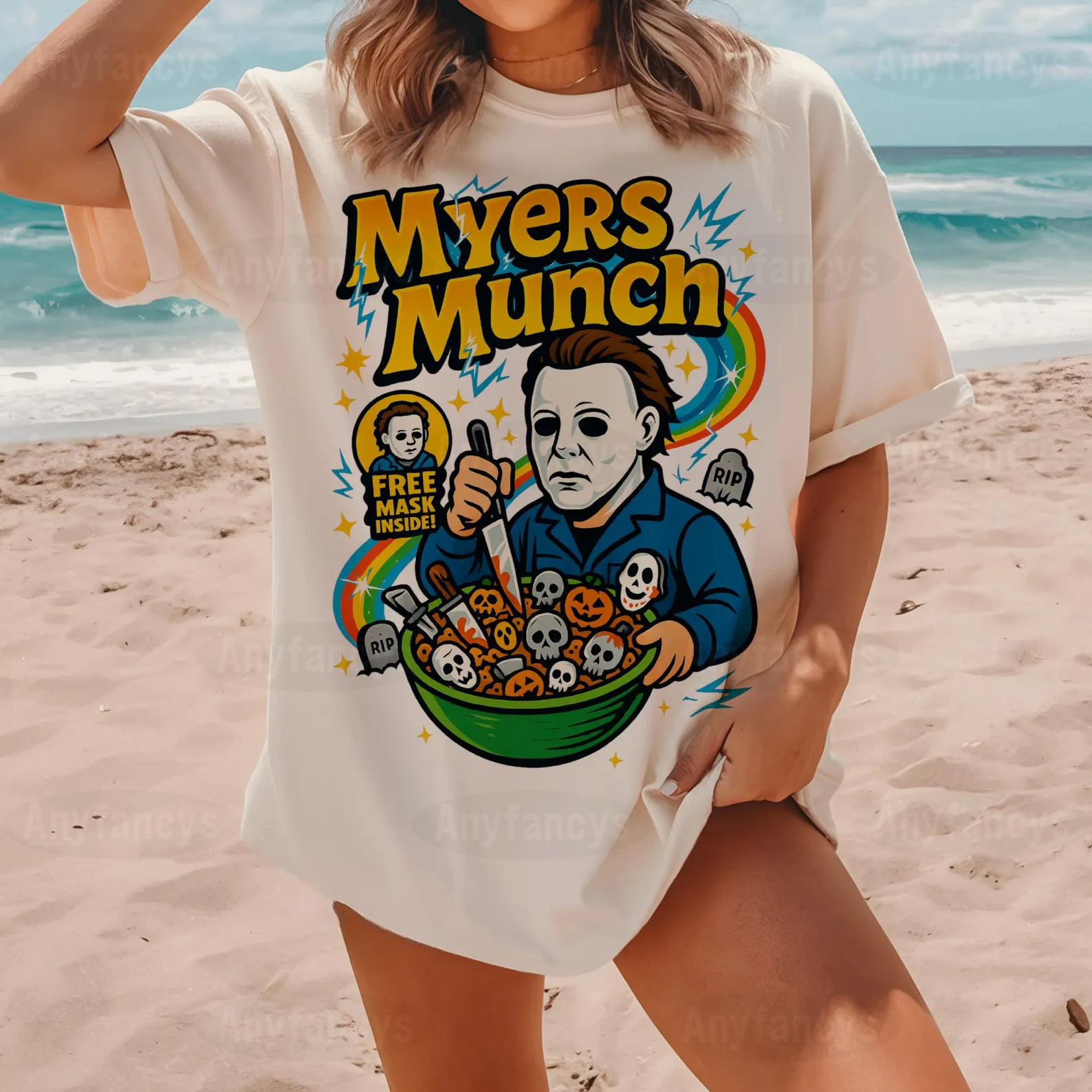 Myers Munch Halloween Unisex Shirt/Crewneck/Hoodie