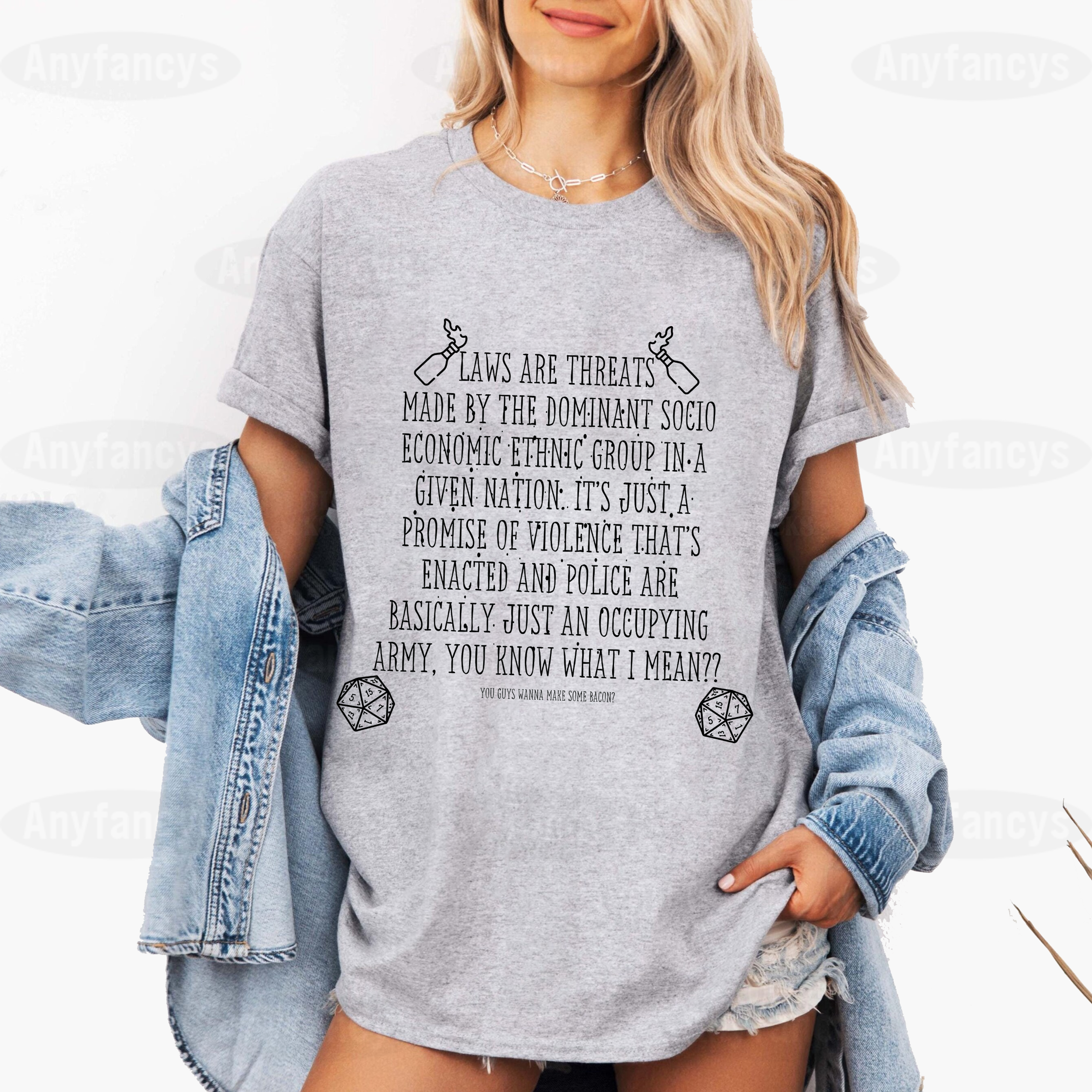 Laws Are Threats Graphic Unisex T-shirt/Crewneck/Hoodie