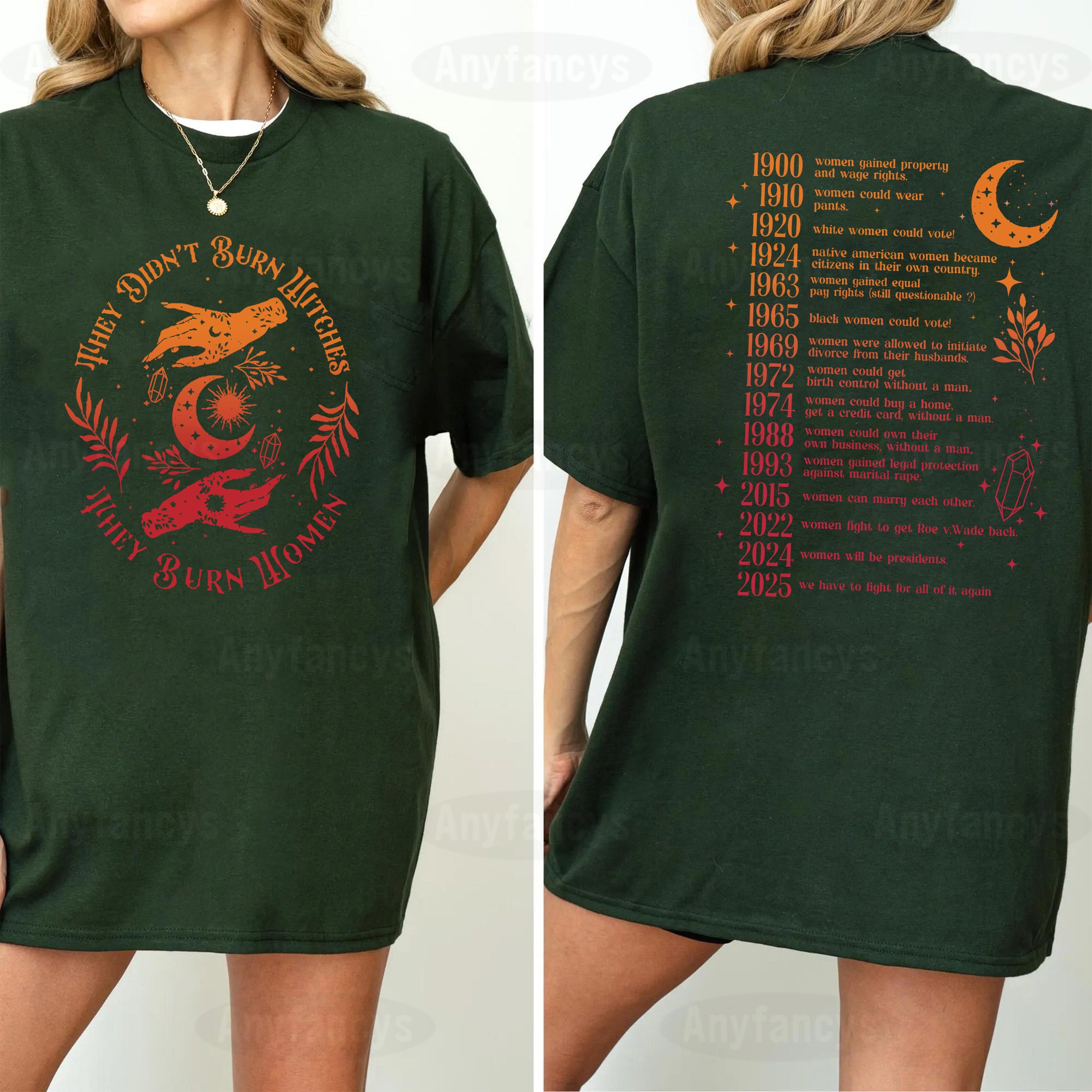 They Didn't Burn Witches They Burned Women Unisex T-shirt