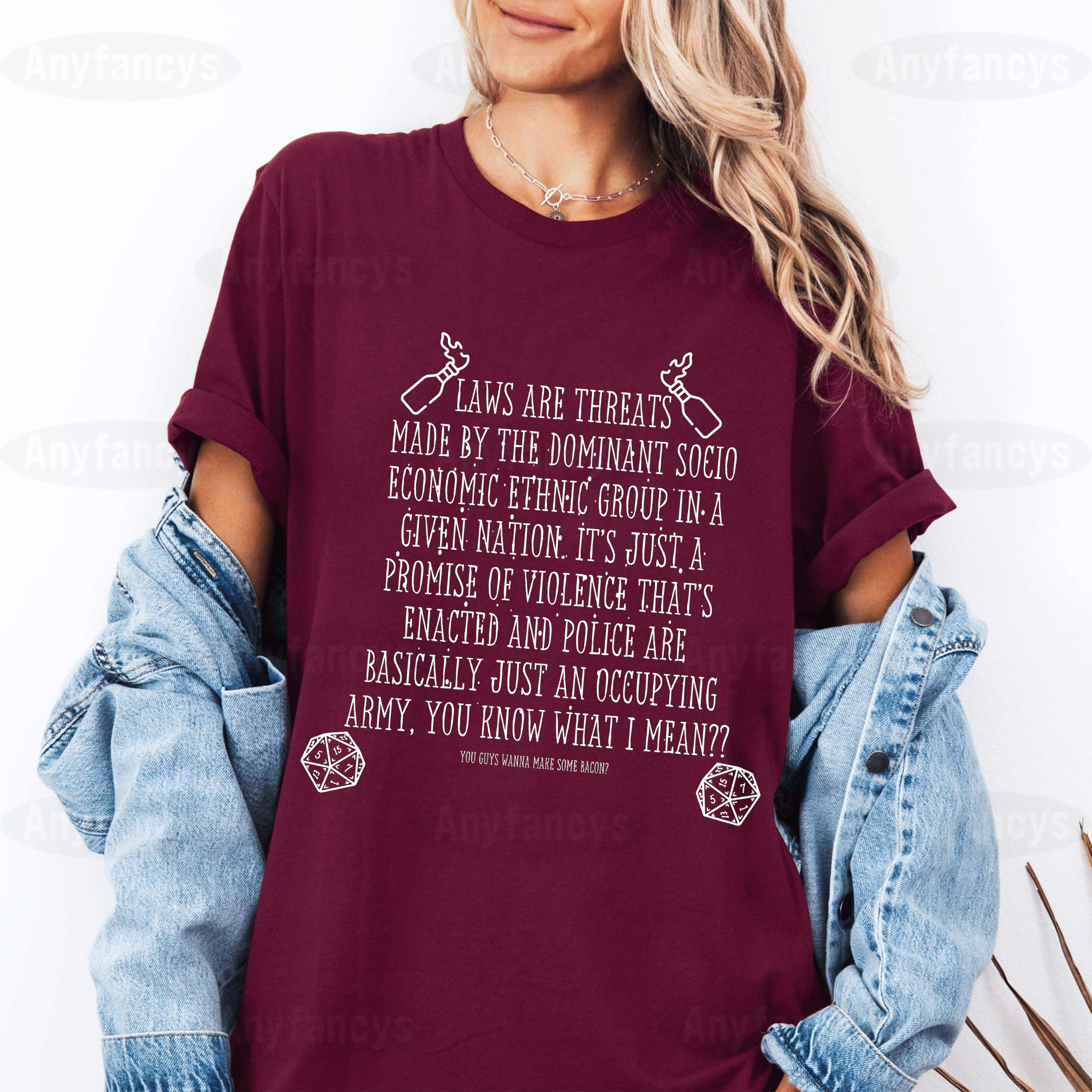 Laws Are Threats Graphic Unisex T-shirt/Crewneck/Hoodie