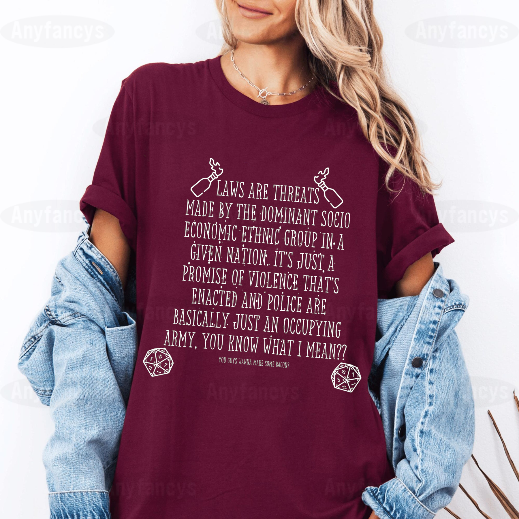 Laws Are Threats Graphic Unisex T-shirt/Crewneck/Hoodie