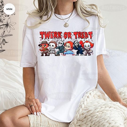 Horror Characters Friends Colors Halloween Unisex Shirt