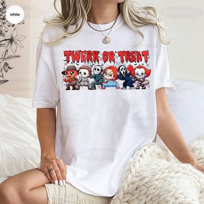 Horror Characters Friends Colors Halloween Unisex Shirt