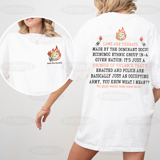 Laws Are Threats Made By The Dominant Socio Economic Ethnic Group In A Given Nation Dimension 20 D&D Unisex T-shirt