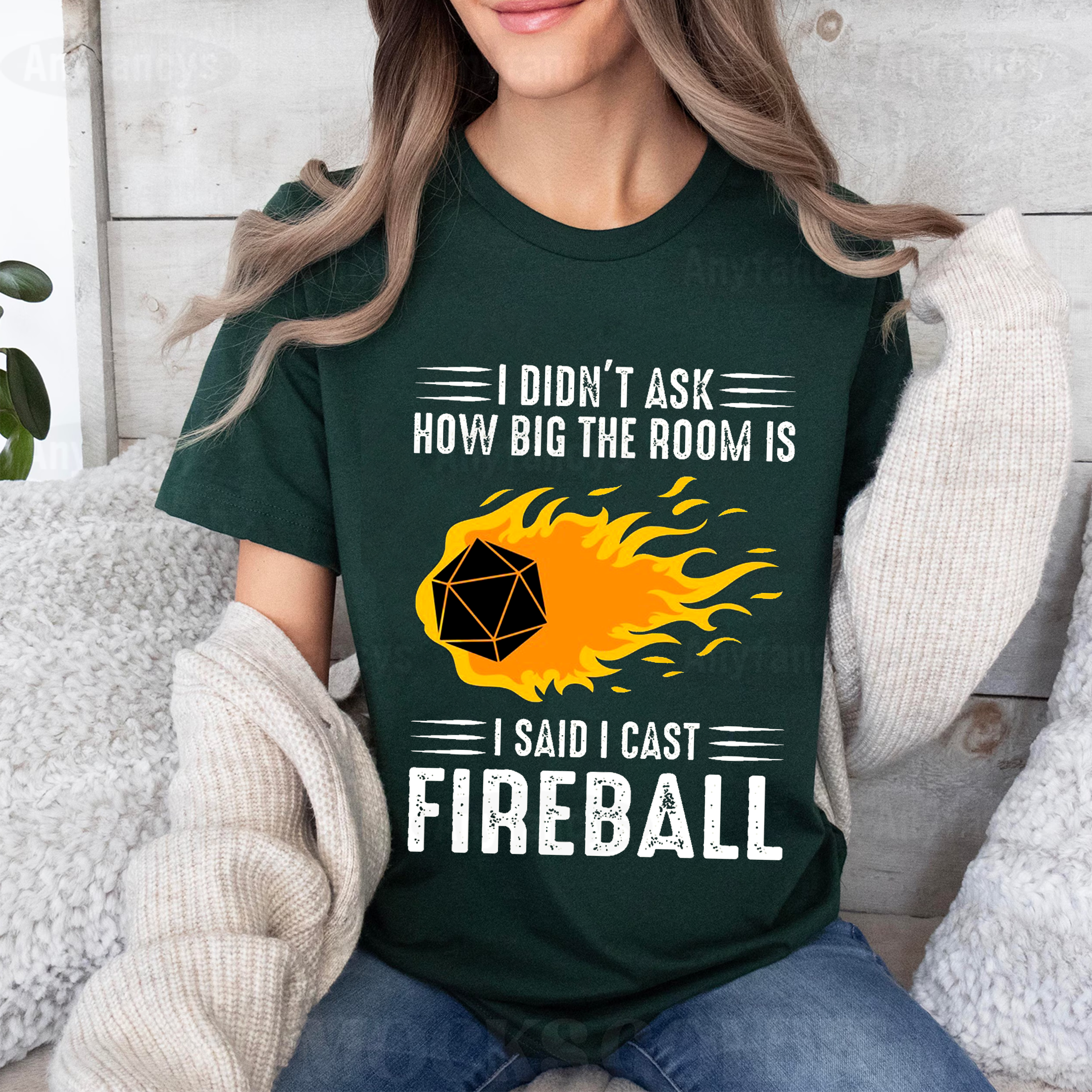DM I Cast Fireball DND Dragon Dungeon Master Wizard Unisex T-shirt