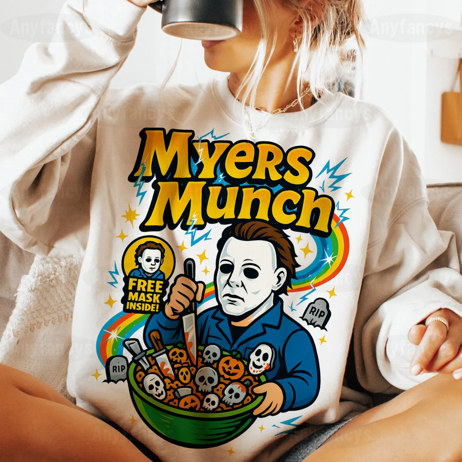 Myers Munch Halloween Unisex Shirt/Crewneck/Hoodie