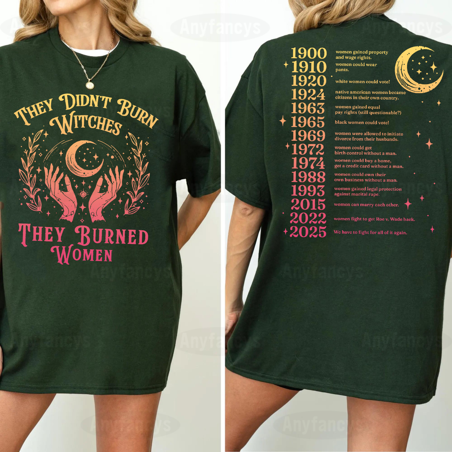 They Didn't Burn Witches They Burned Women Unisex T-shirt