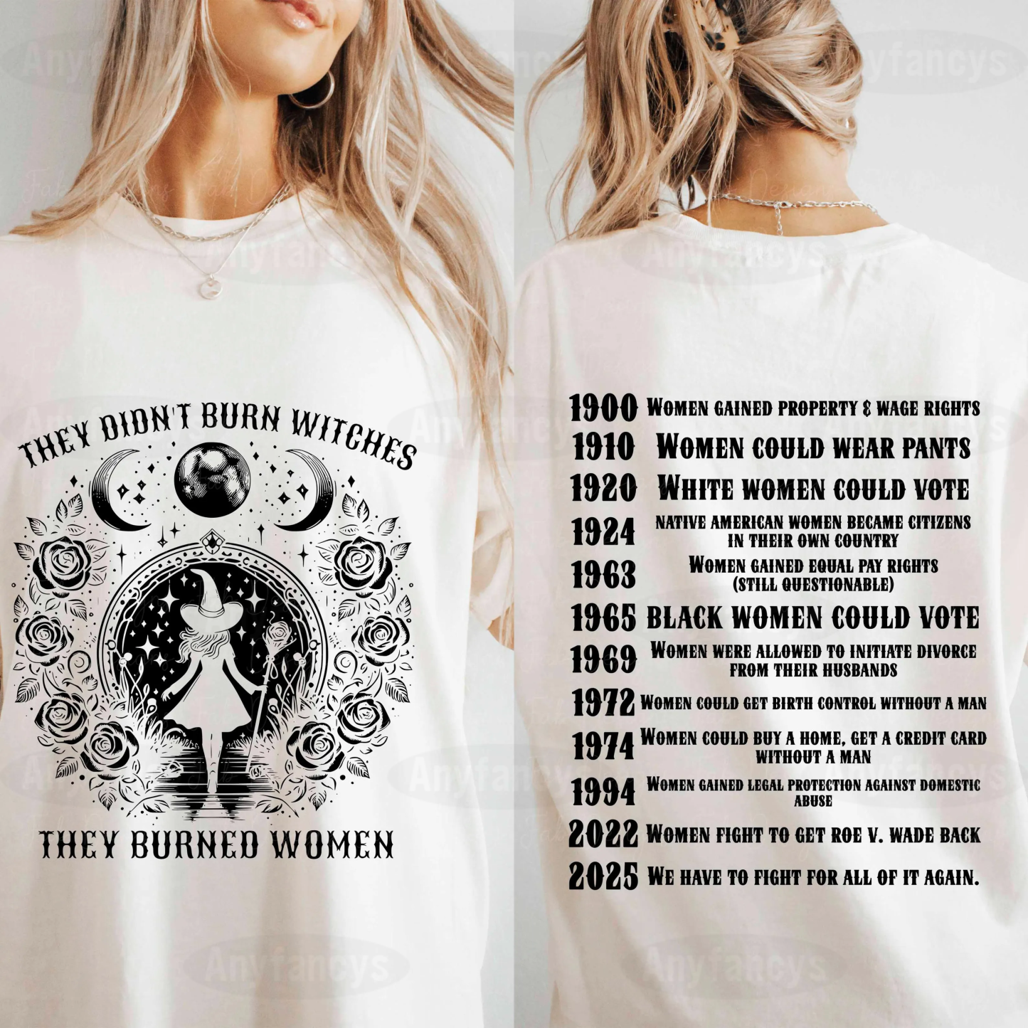 They Didn't Burn Witches They Burned Women Unisex T-shirt