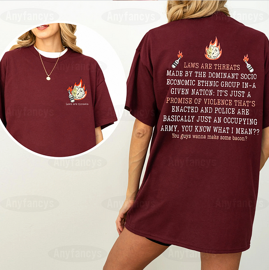 Laws Are Threats Made By The Dominant Socio Economic Ethnic Group In A Given Nation Dimension 20 D&D Unisex T-shirt