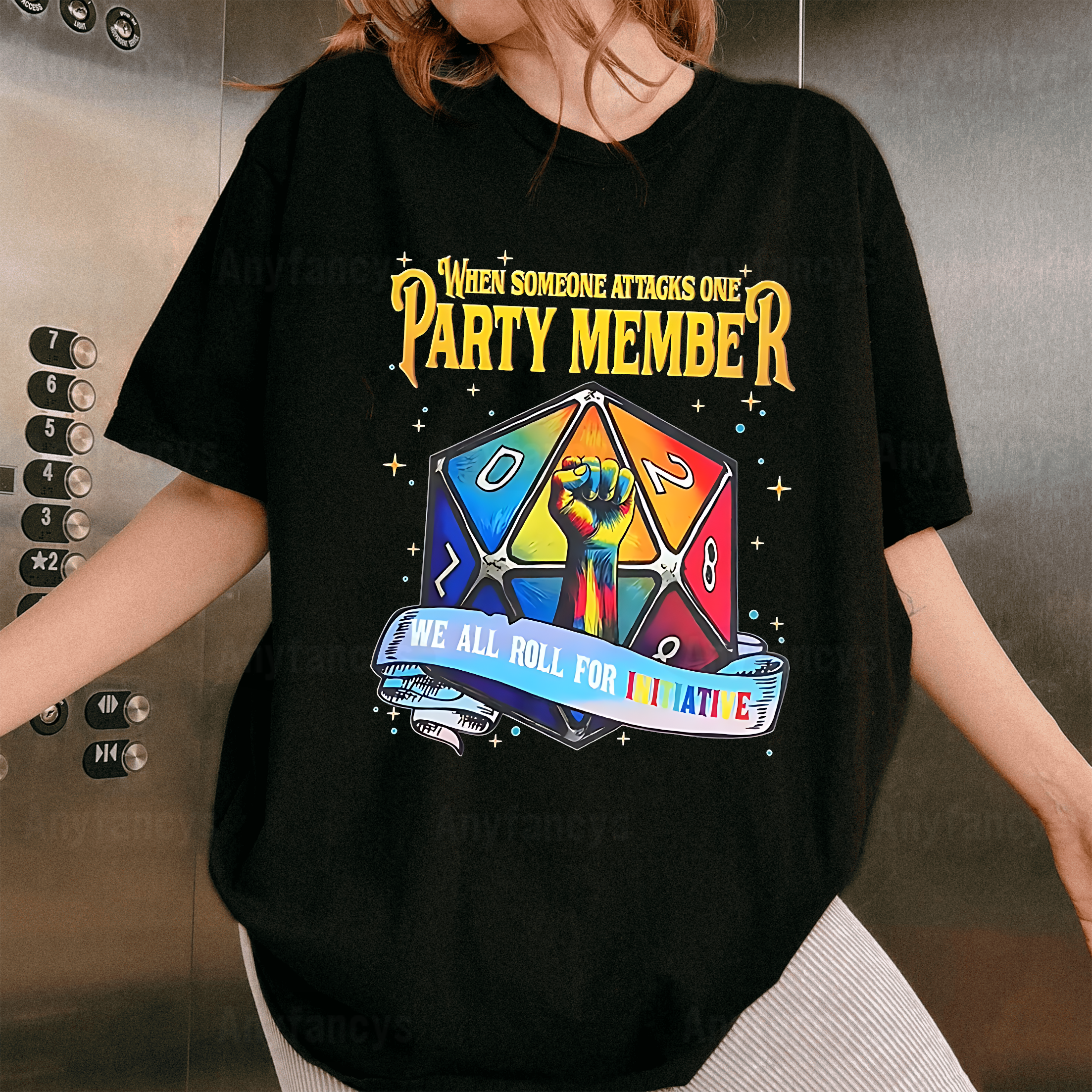 When Someone Attacks One Party Member We All Roll For Initiative Unisex T-shirt