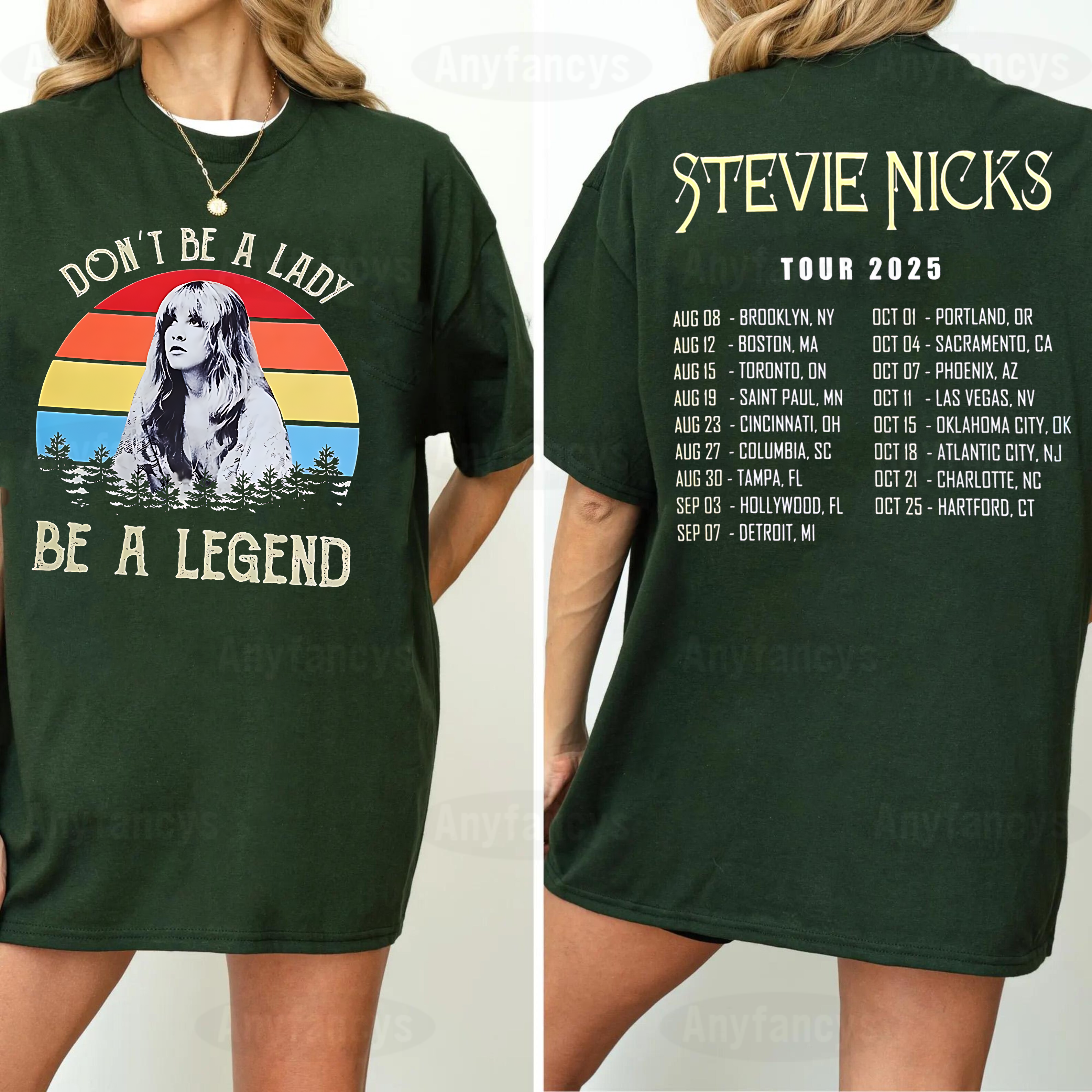 Don't Be A Lady Be A Legend,Stevie Nicks Tour 2025 Unisex T-shirt