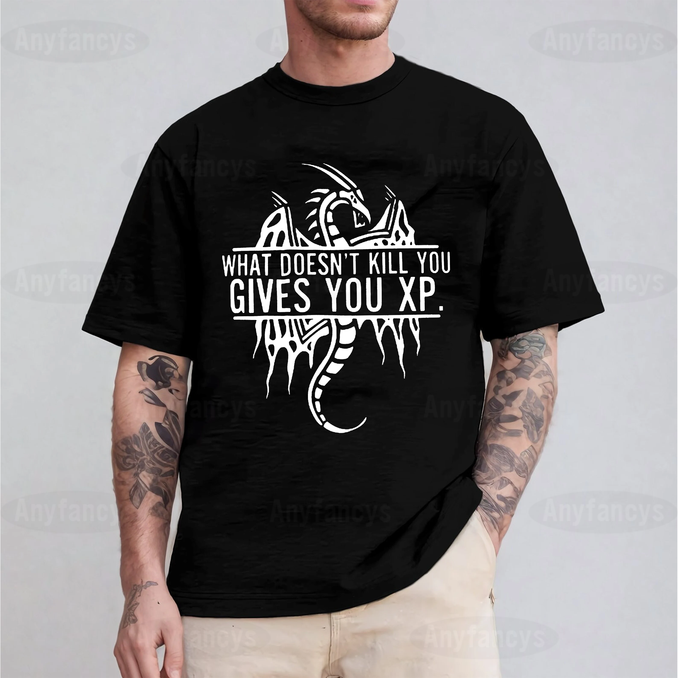 What Doesn't Kill You Gives You XP, Funny Game D&D Unisex T-shirt