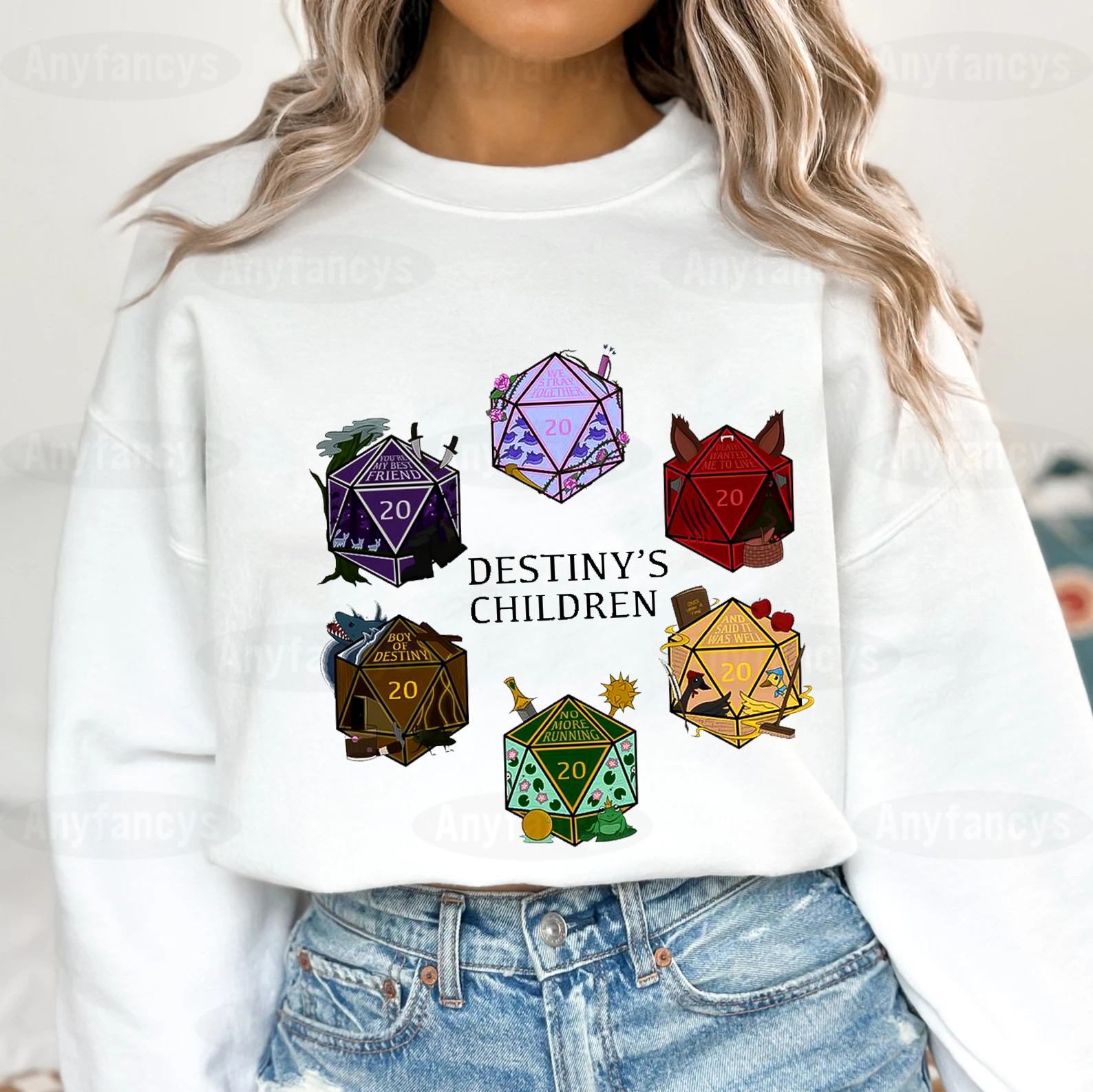 Neverafter Destinys Children D20 Dice Set Classic T-shirt/Crewneck/Hoodie