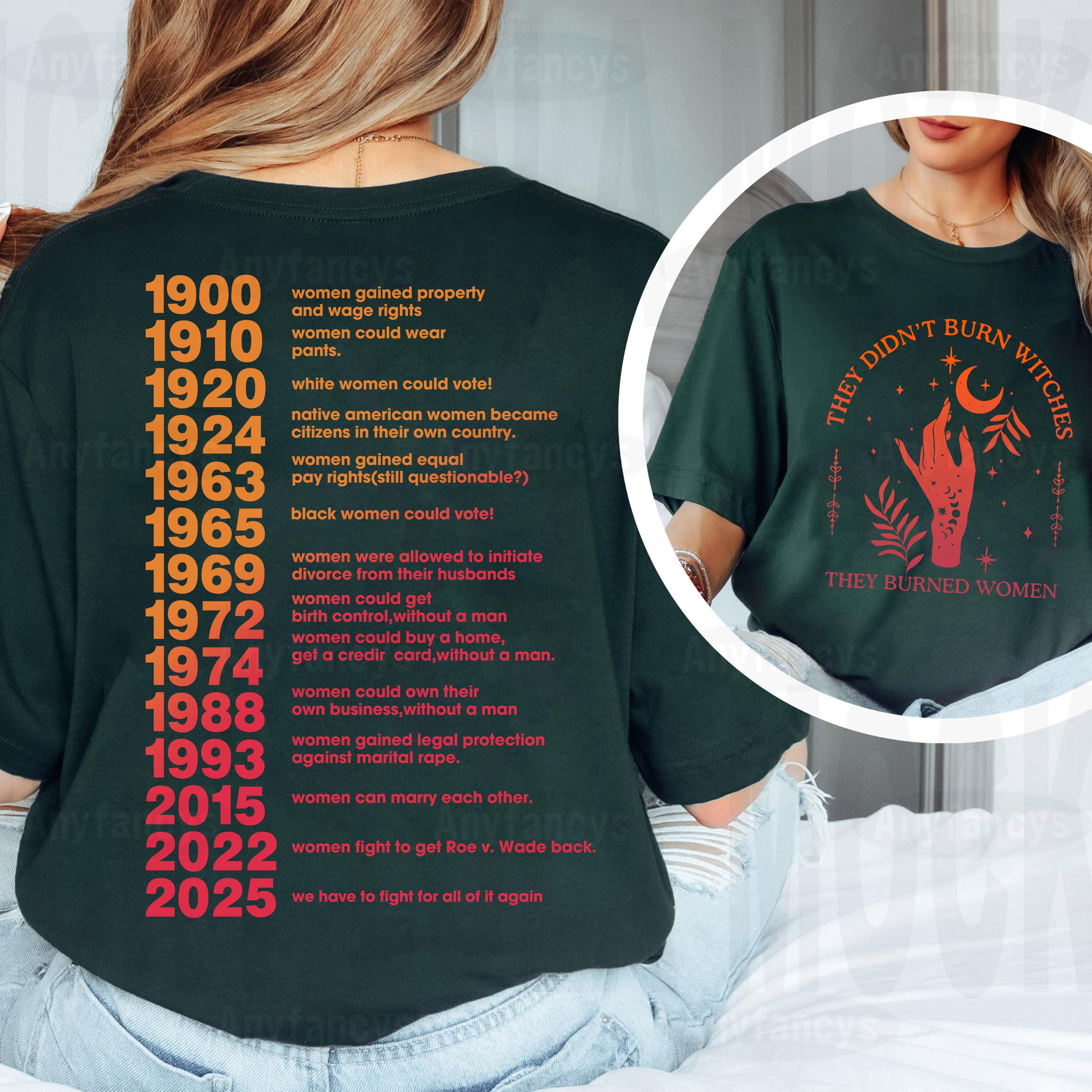 They Didn't Burn Witches They Burned Women Unisex T-shirt