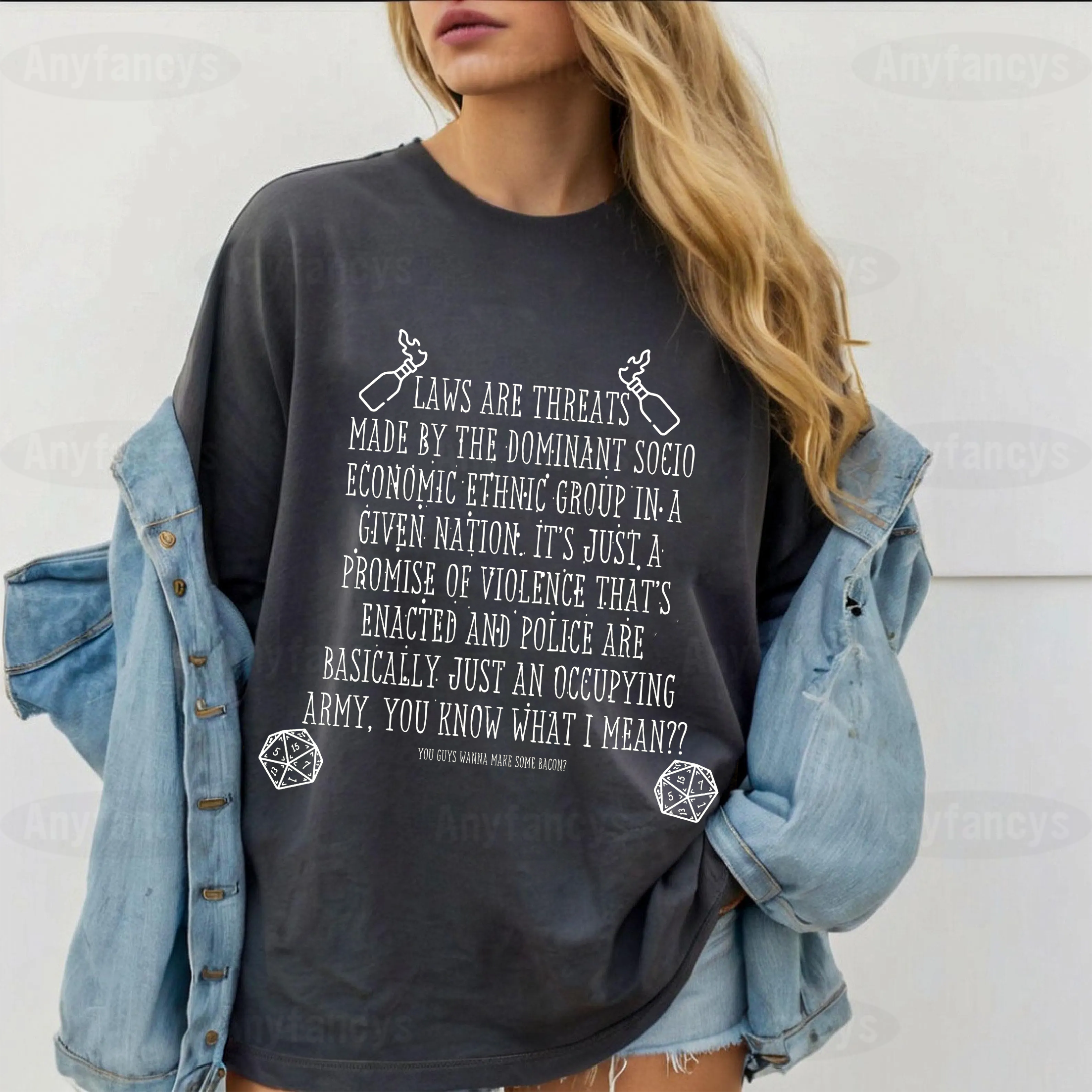 Laws Are Threats Graphic Unisex T-shirt/Crewneck/Hoodie