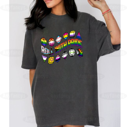 Dungeons and Dragons Roll with Pride Classic  Unisex T-shirt/Crewneck/Hoodie