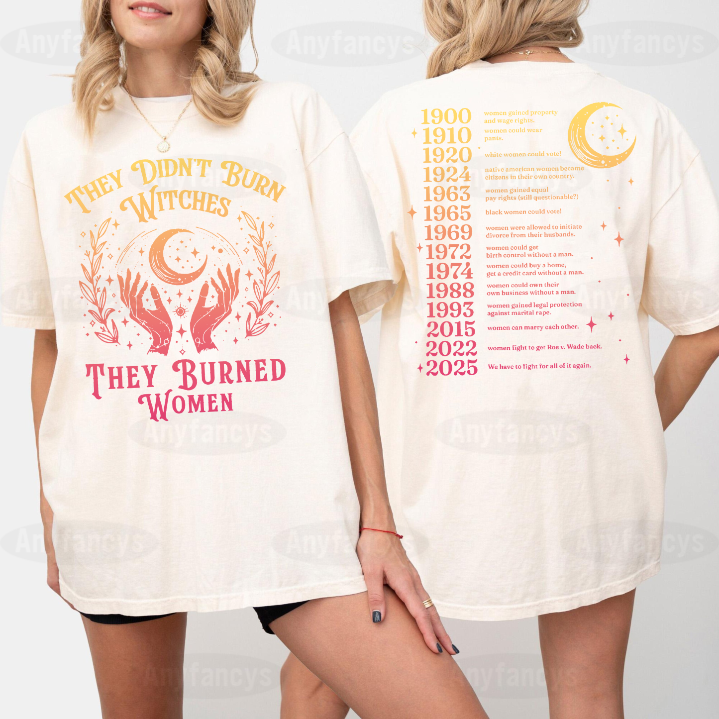 They Didn't Burn Witches They Burned Women Unisex T-shirt