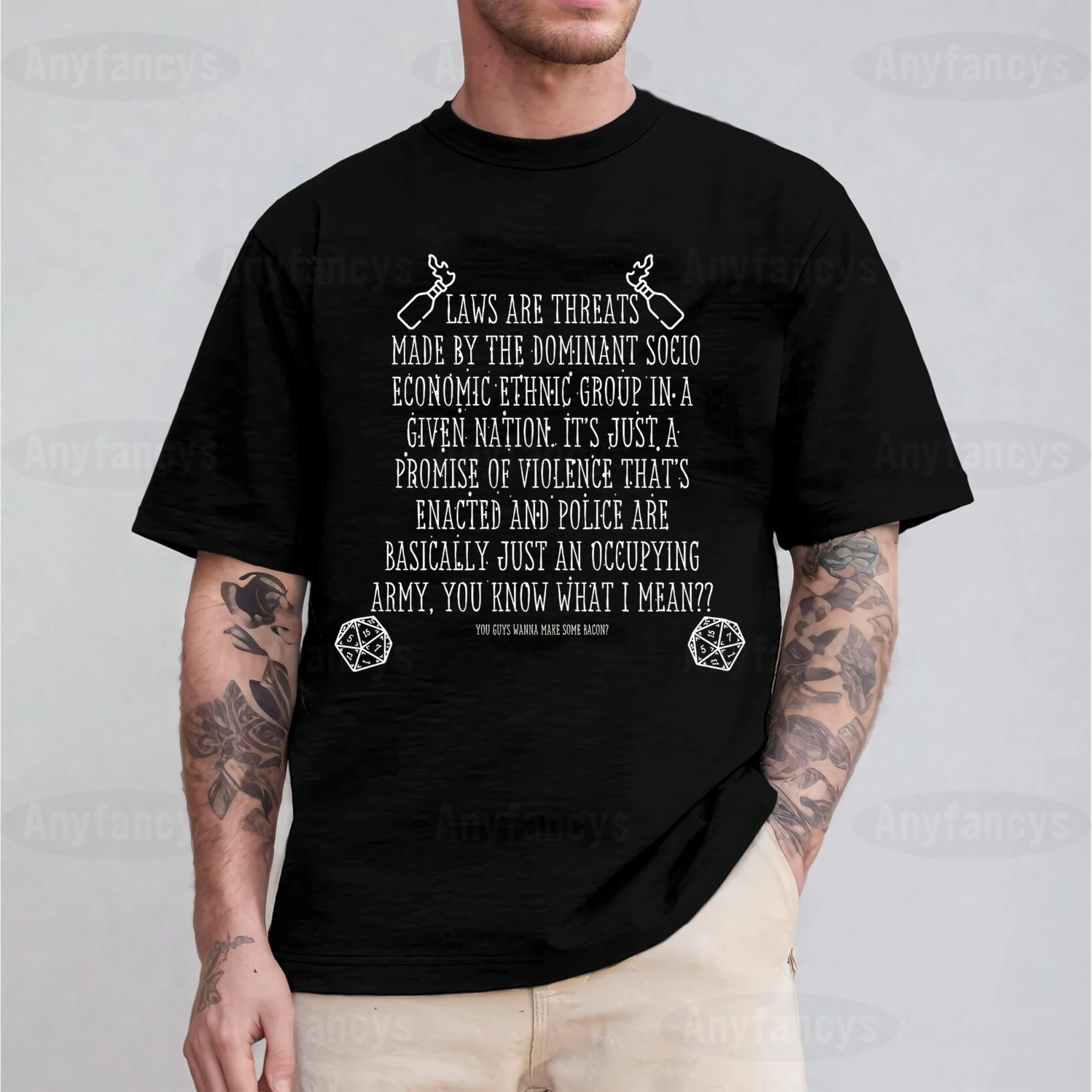 Laws Are Threats Graphic Unisex T-shirt/Crewneck/Hoodie