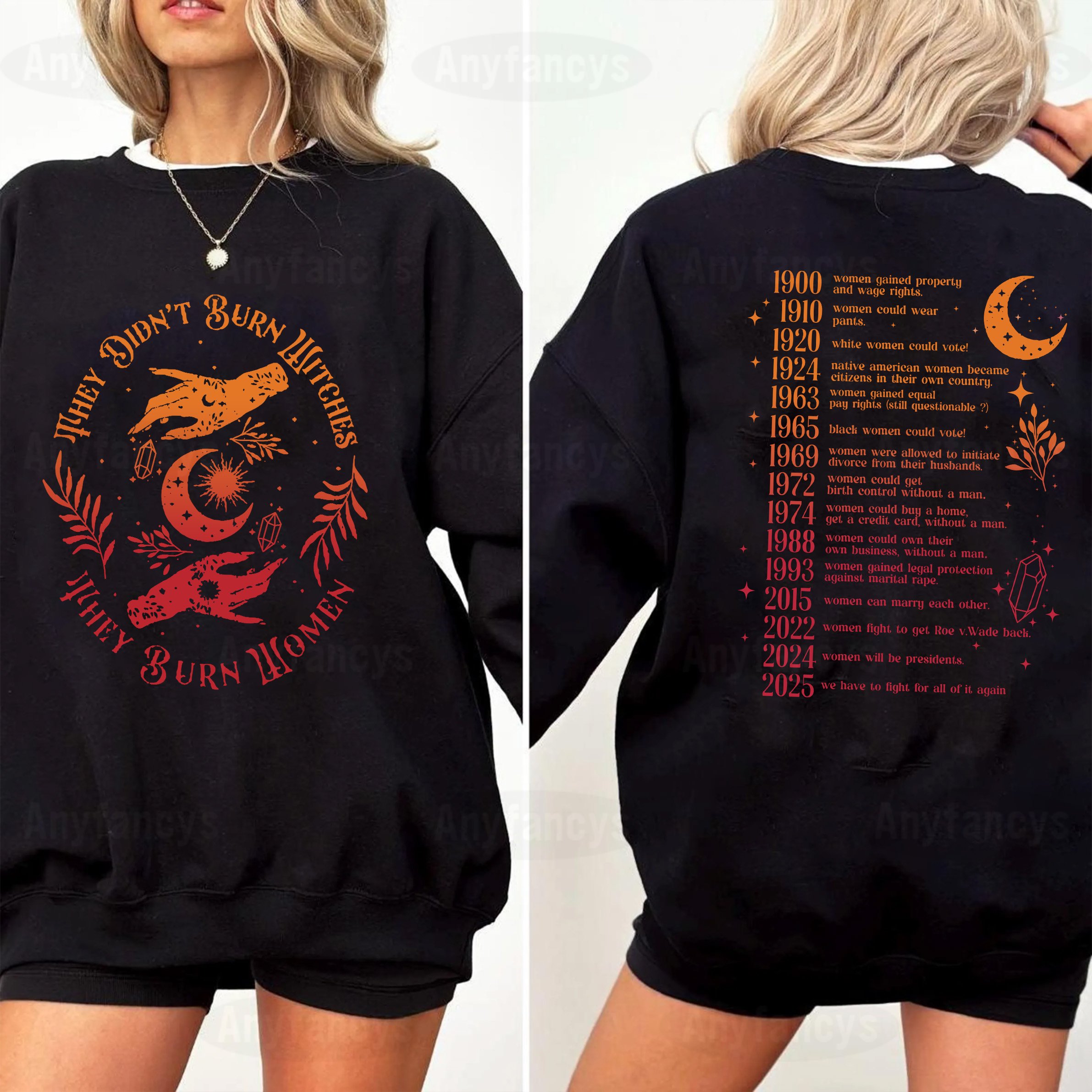 They Didn't Burn Witches They Burned Women Unisex T-shirt