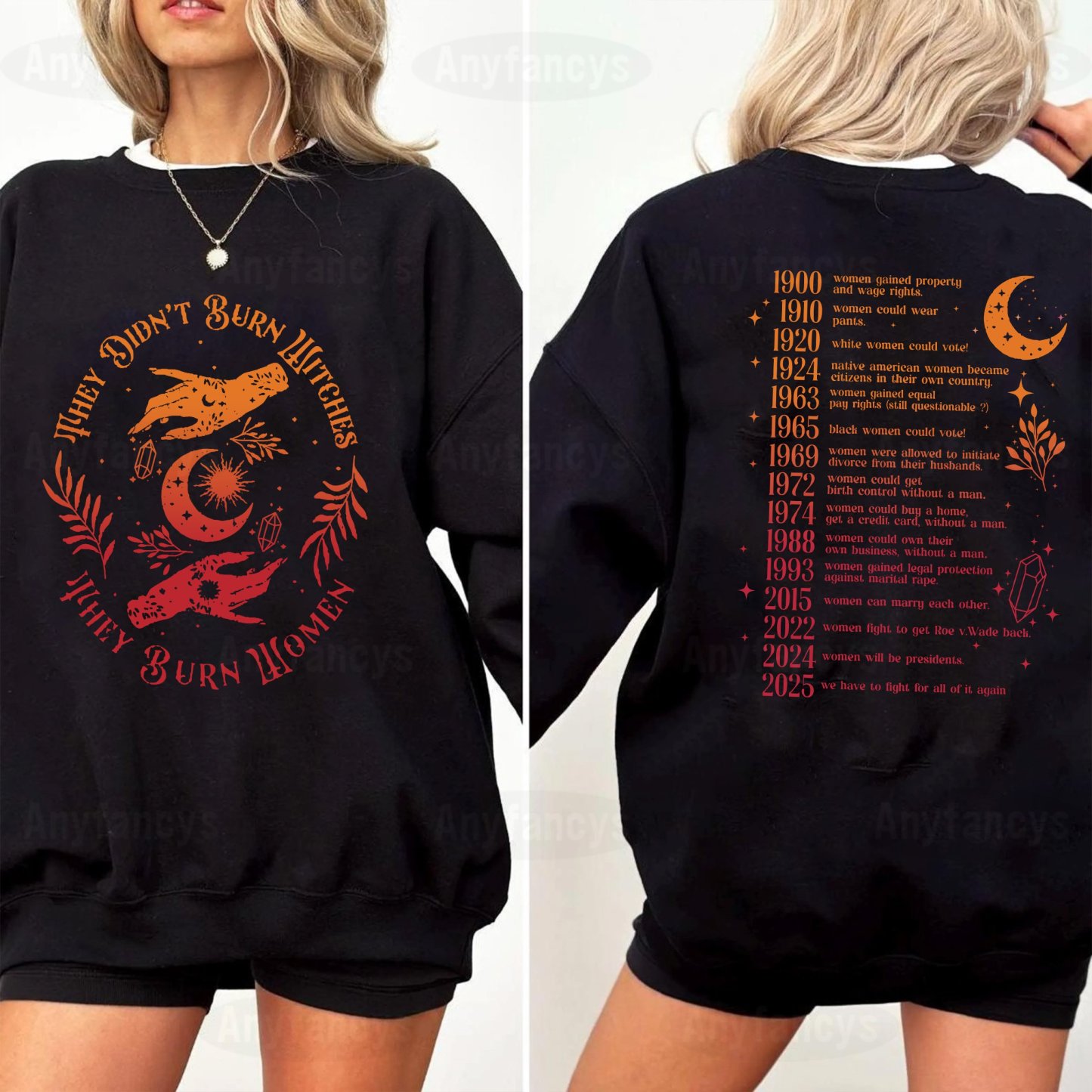 They Didn't Burn Witches They Burned Women Unisex T-shirt
