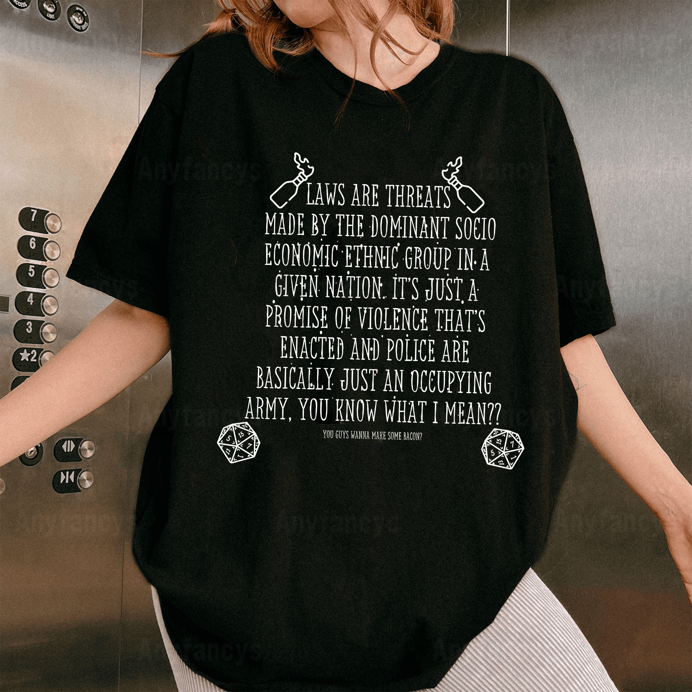 Laws Are Threats Graphic Unisex T-shirt/Crewneck/Hoodie