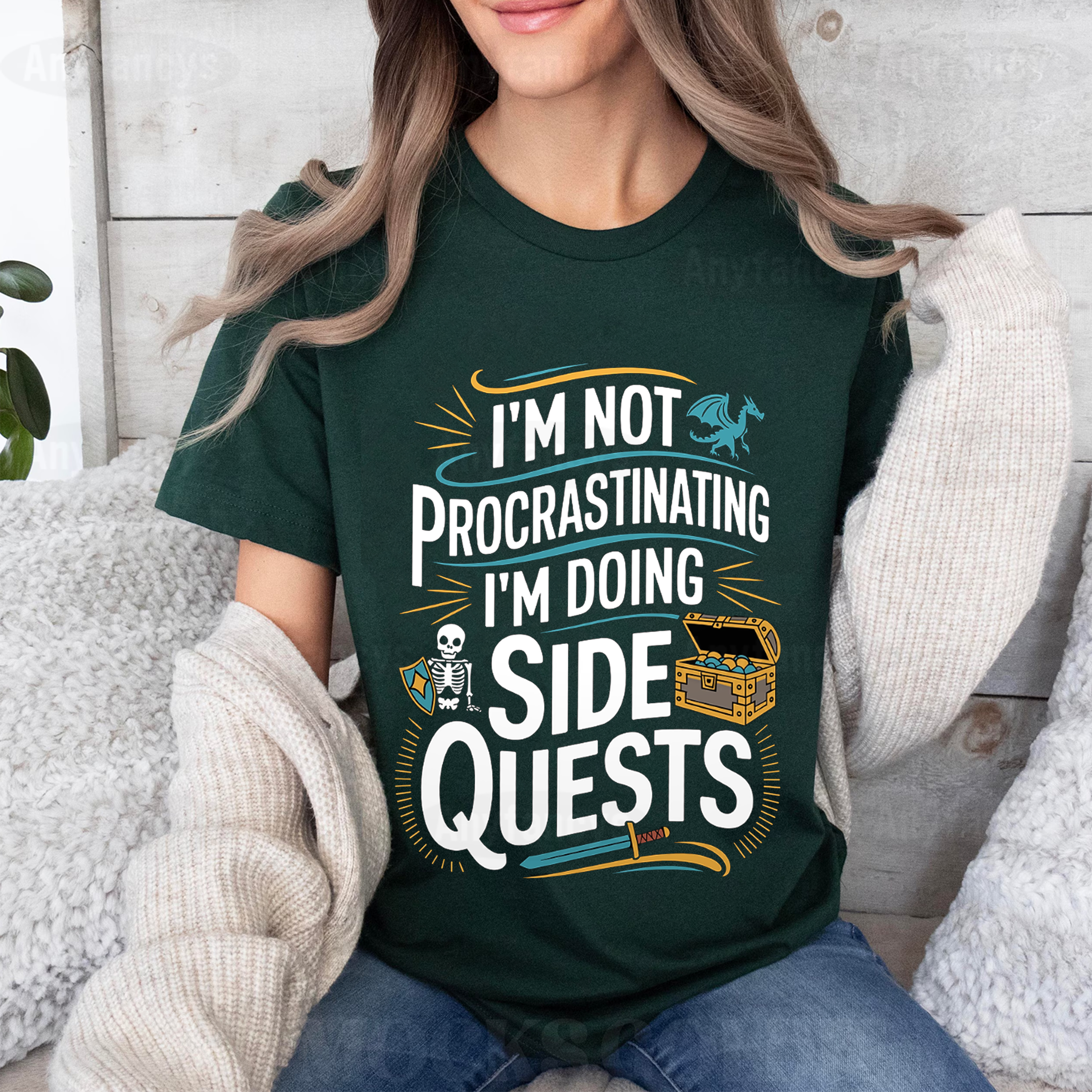 I'm Not Procrastinating I'm Doing Side Quests Unisex T-shirt