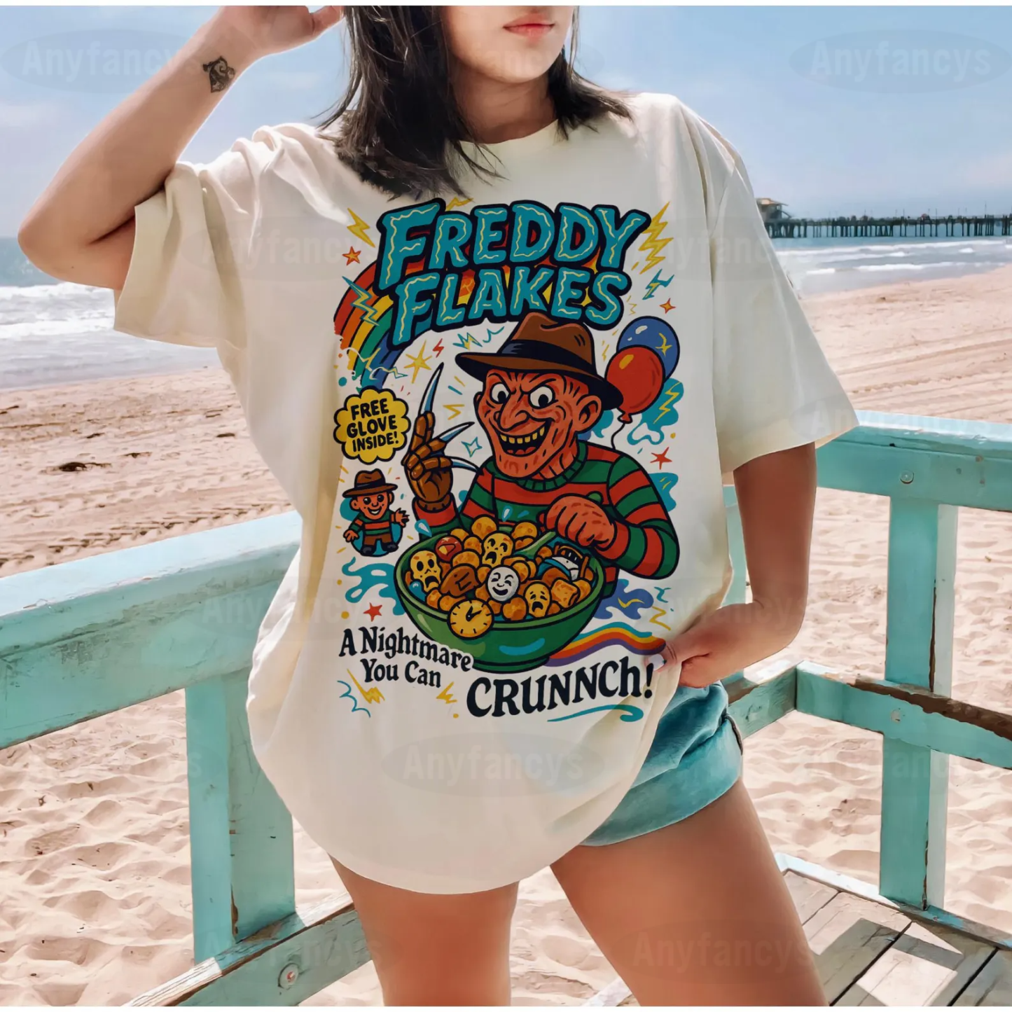 Freddy Flakes Halloween Unisex Shirt/Crewneck/Hoodie