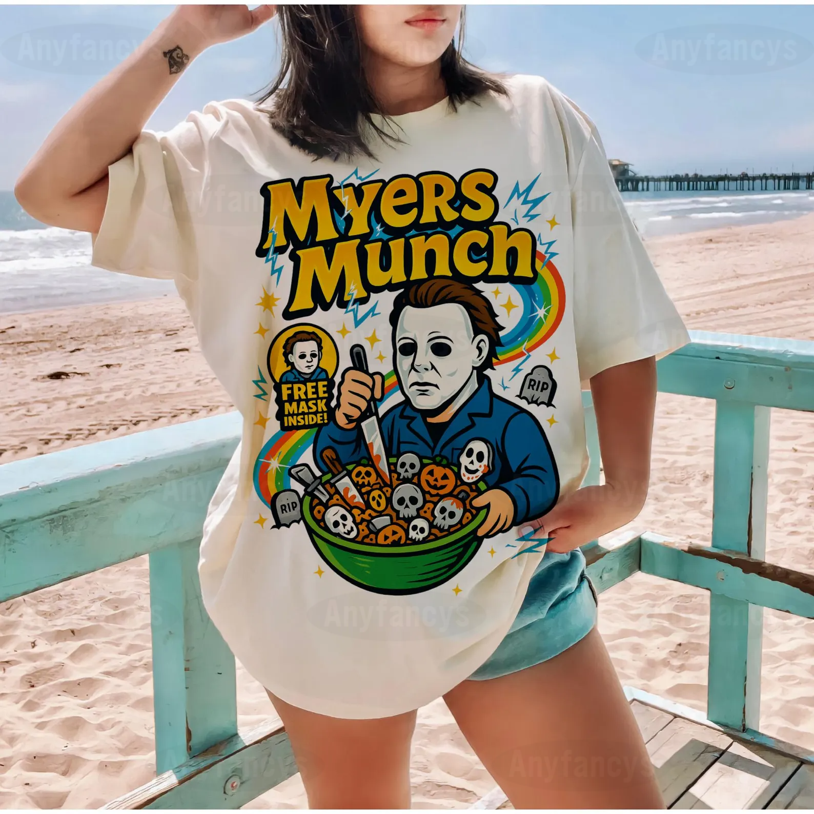 Myers Munch Halloween Unisex Shirt/Crewneck/Hoodie