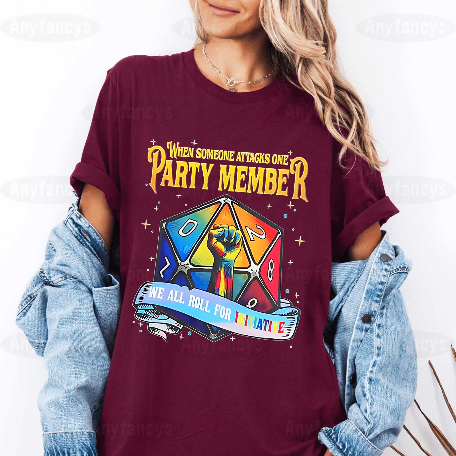When Someone Attacks One Party Member We All Roll For Initiative Unisex T-shirt