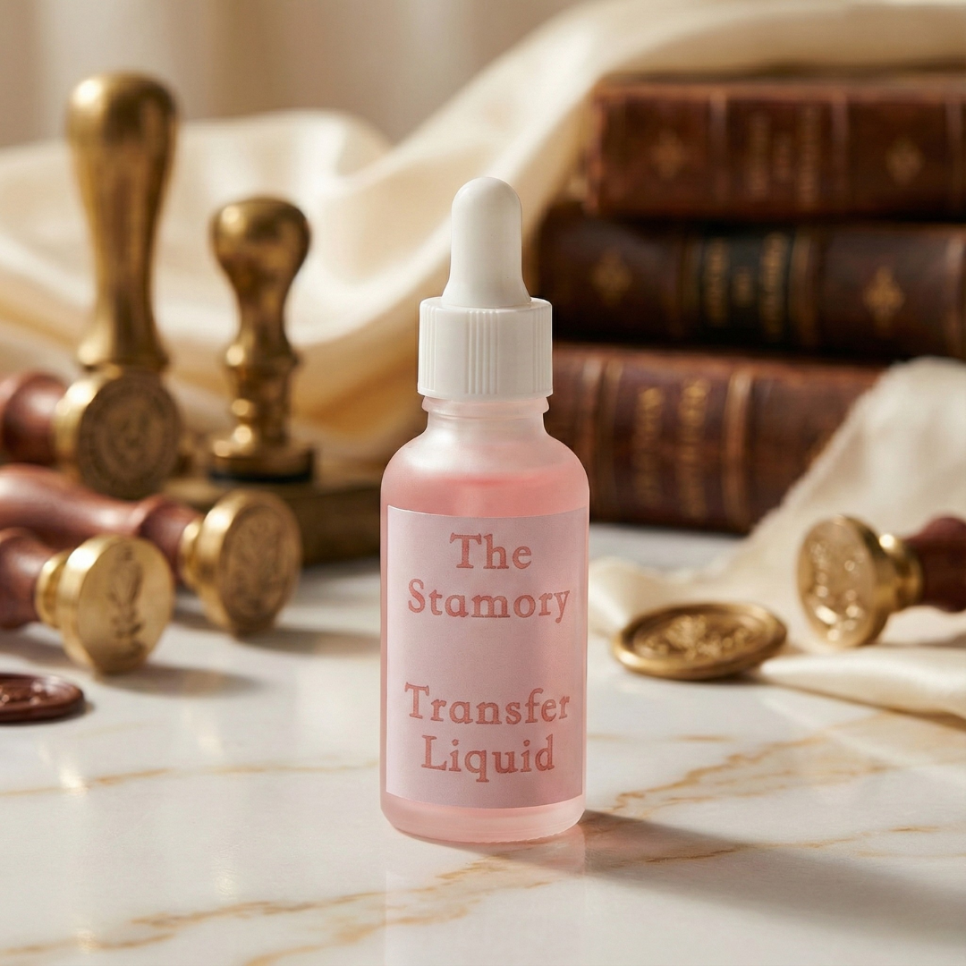 Stamory Rubber Stamp Transfer Liquid Set – Transfer, Fix & Finish Trio