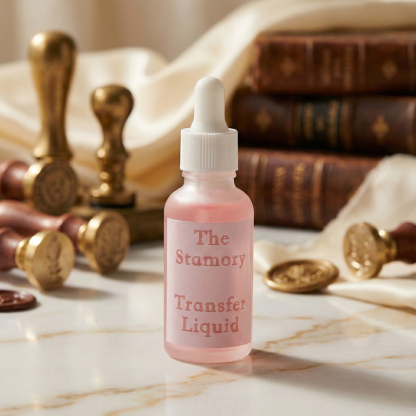 Stamory Rubber Stamp Transfer Liquid Set – Transfer, Fix & Finish Trio