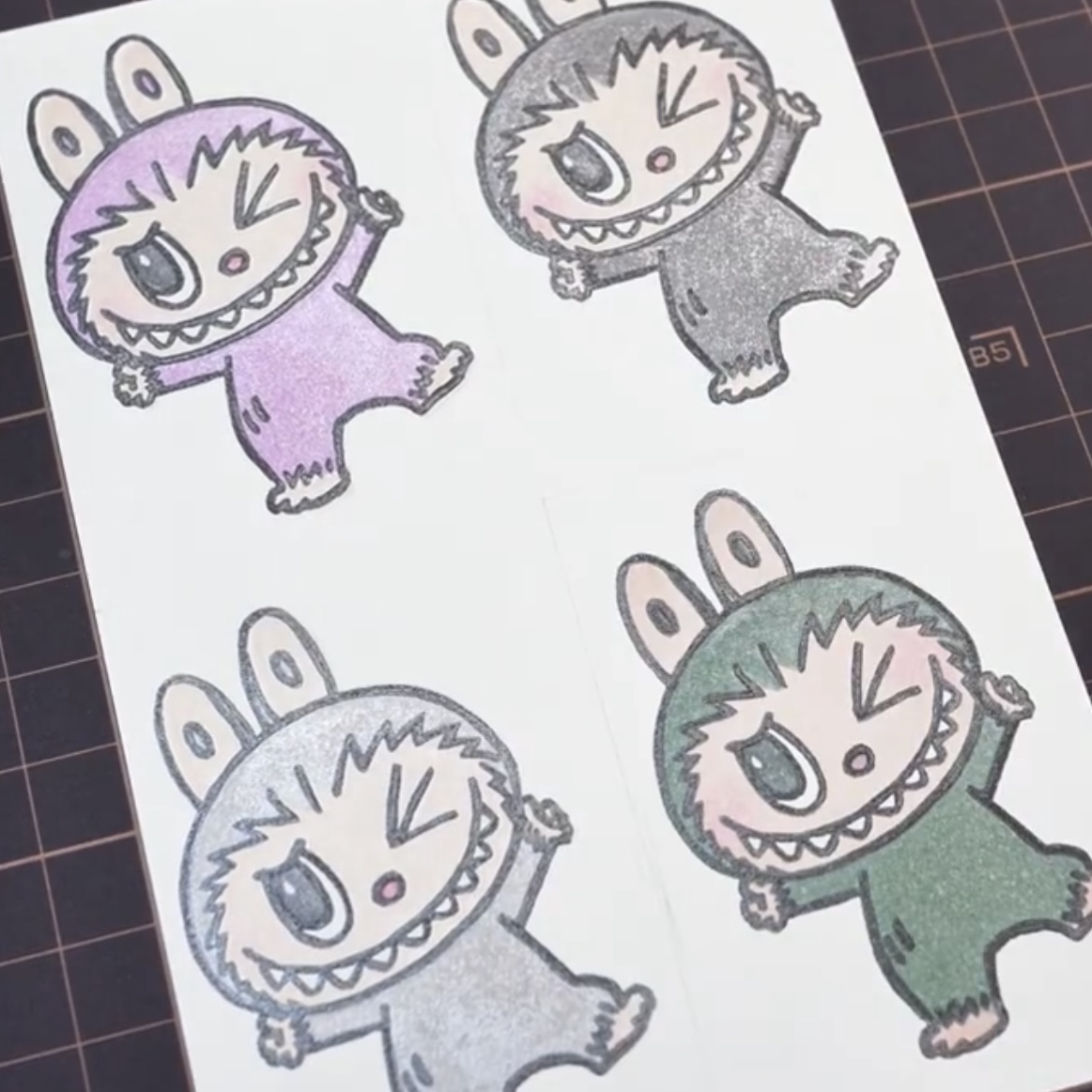 Labubu Rubber Stamp Kits