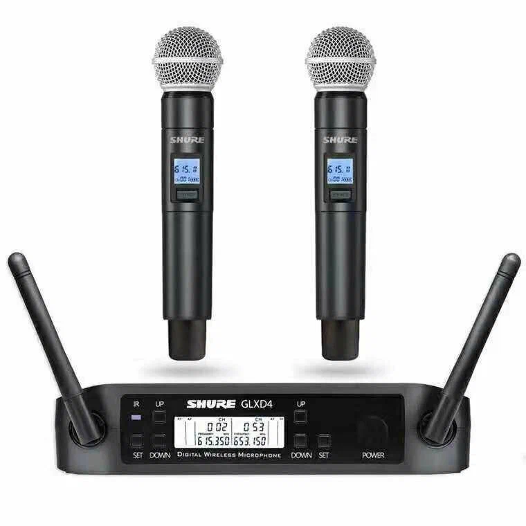 Sistema de microfone sem fios Shure GLXD4, com excelente qualidade de