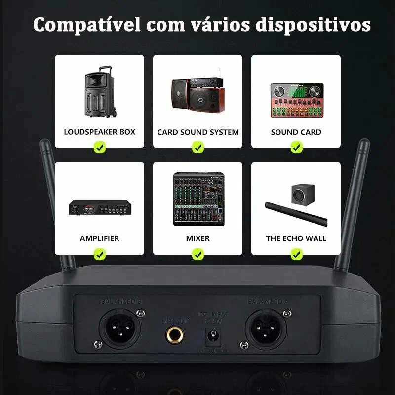 Sistema de microfone sem fios Shure GLXD4, com excelente qualidade de som, microfone UHF sem fios, conjunto com dois microfones BETA58A/SM58