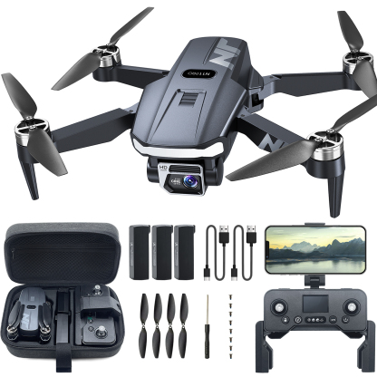 N11 PRO GPS Drone with Camera for Adults 4K UHD, 90 Min Long Flight Time, Long Control Range, Auto Return, Follow Me, Brushless Motor, 5G FPV RC Quadcopter for Beginners