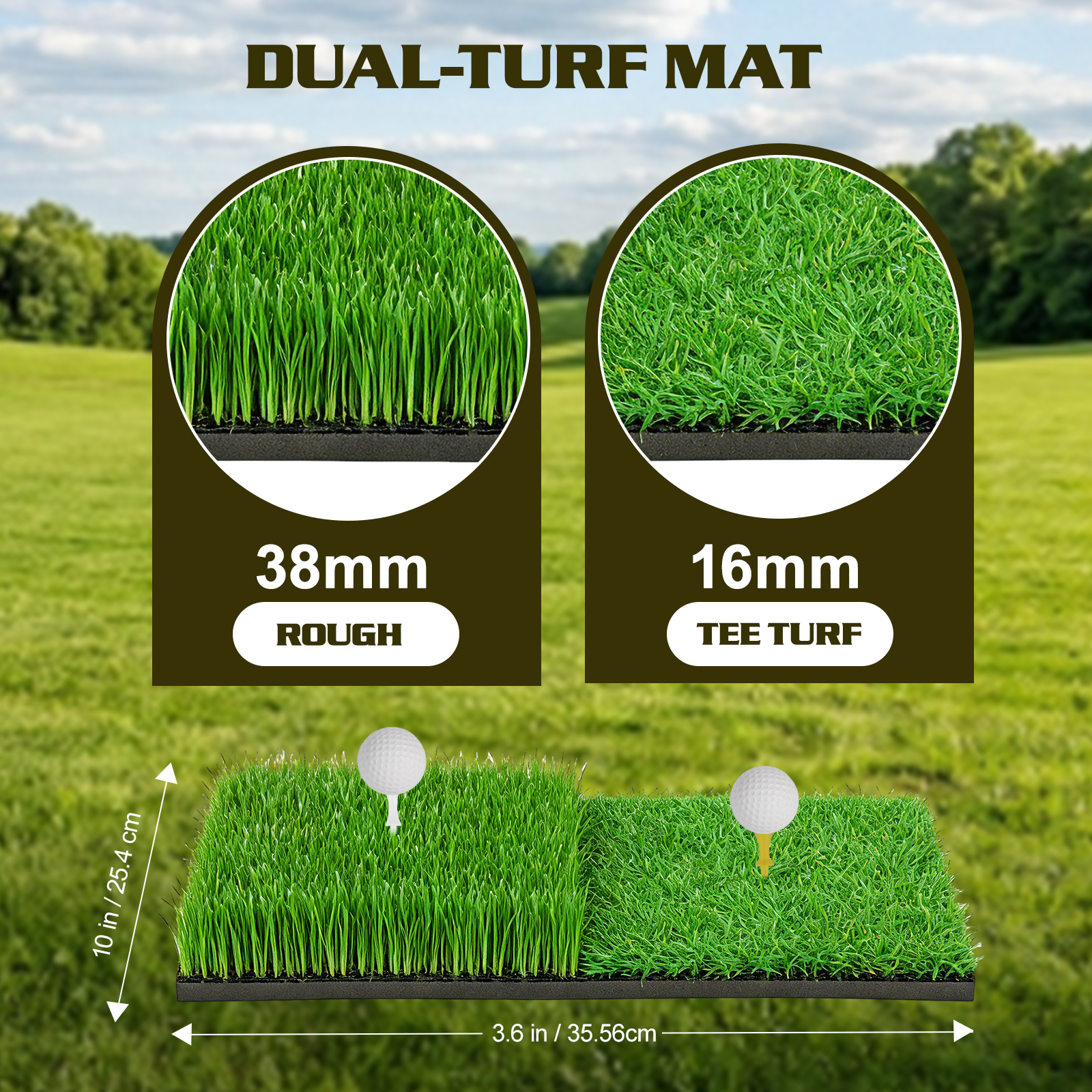 MoKo Golf Chipping Net Set with Mat & 5 Practice Balls, All-in-One Golf Training Kit for Backyard & Indoor Use, Great Gift for Golfers and Beginners
