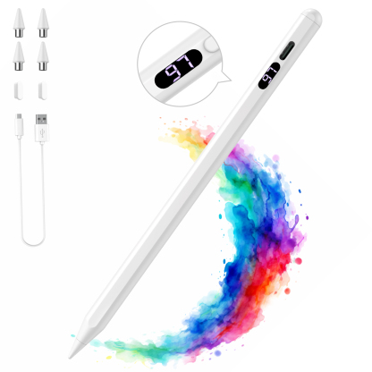 TiMOVO Stylus Pens for Touch Screens, iPad Pencil Compatible with Apple iPad iPhone Android IOS Samsung Lenovo Tablets Smart Phone,White