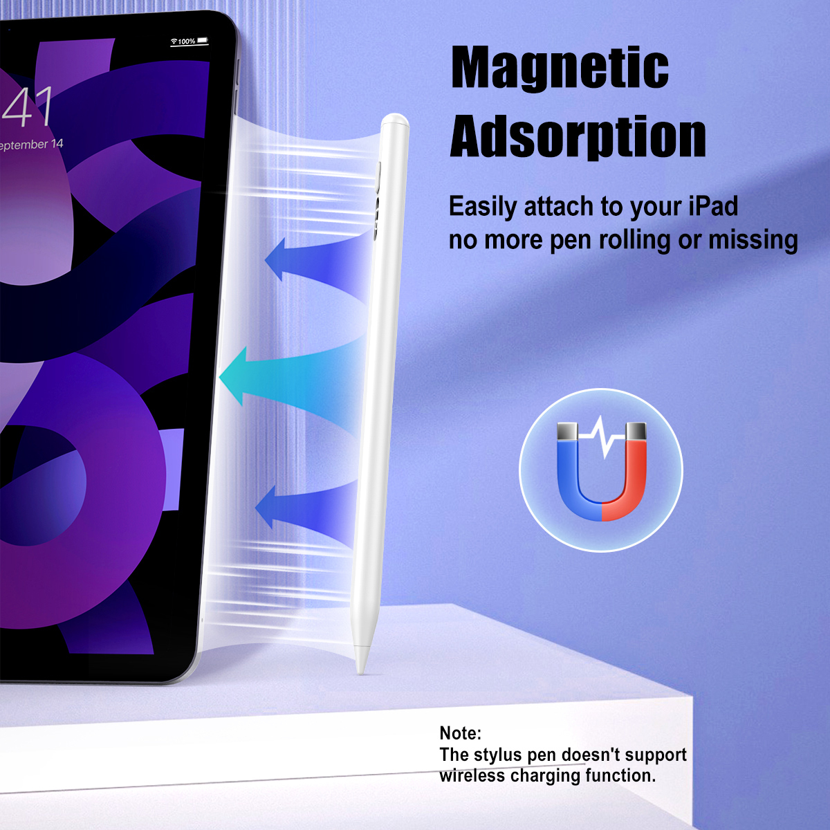 TiMOVO Stylus Pens for Touch Screens, iPad Pencil Compatible with Apple iPad iPhone Android IOS Samsung Lenovo Tablets Smart Phone,White